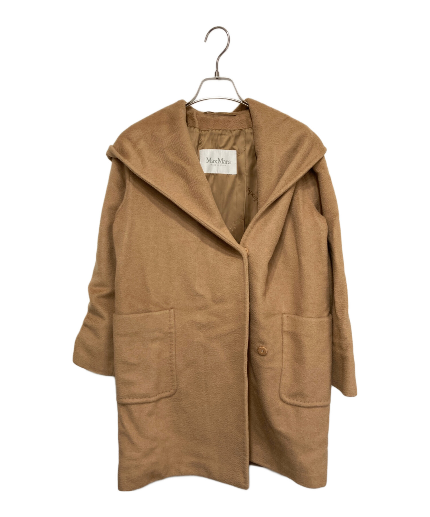 中古・古着通販】MaxMara (マックスマーラ) フード付きガウンコート