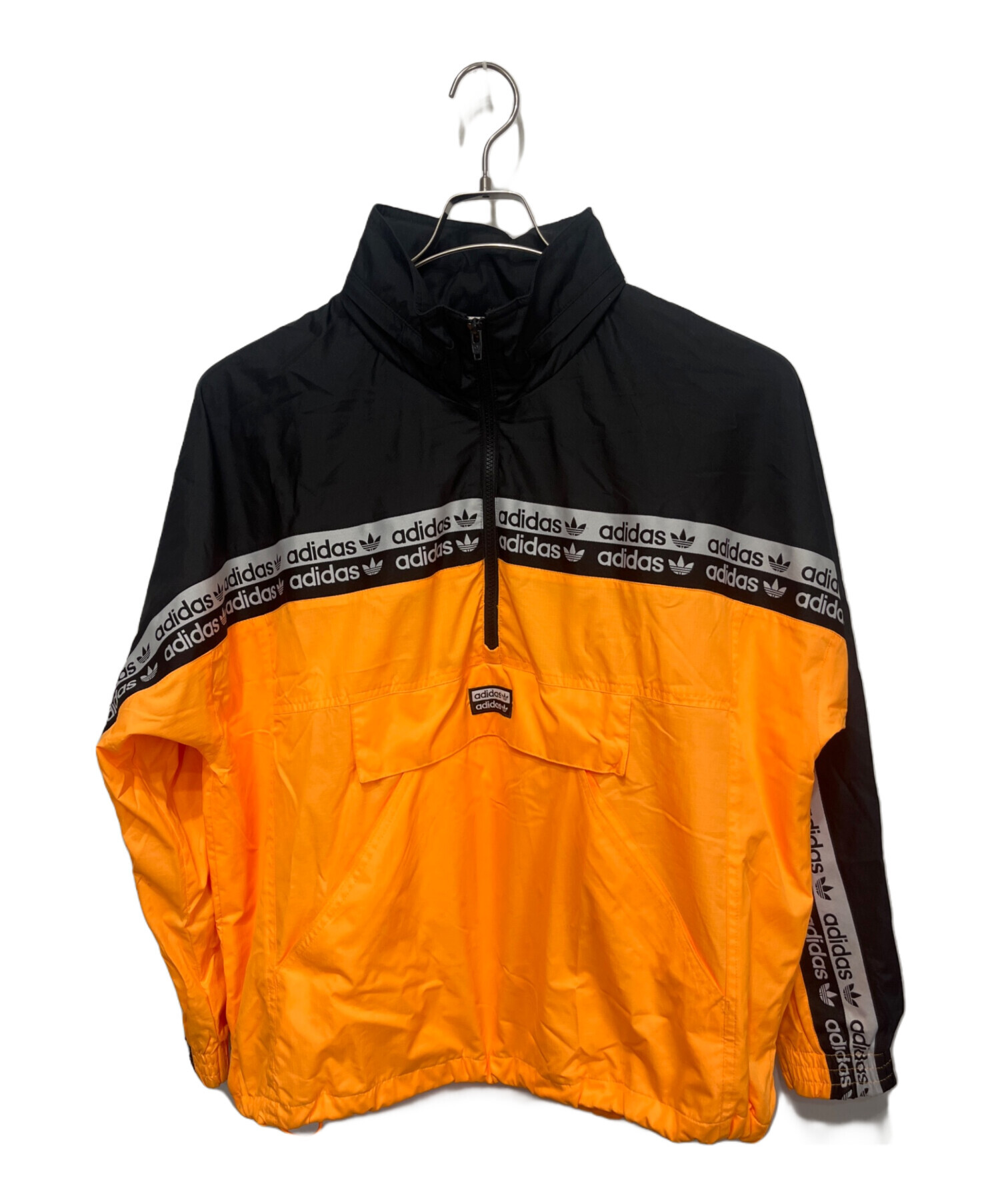 アディダス adidas ハーフジップ プルオーバージャケット レッド系 メンズ US-3XLサイズ hs-7844 良品adidas GOLFワンポイント刺繍ハーフジッププルオーバー