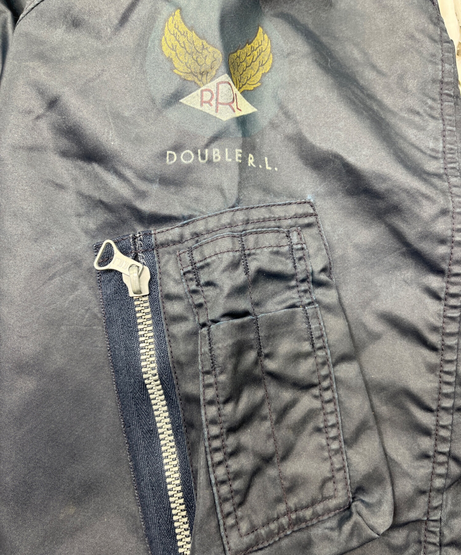 中古・古着通販】RRL (ダブルアールエル) フライトジャケット ネイビー