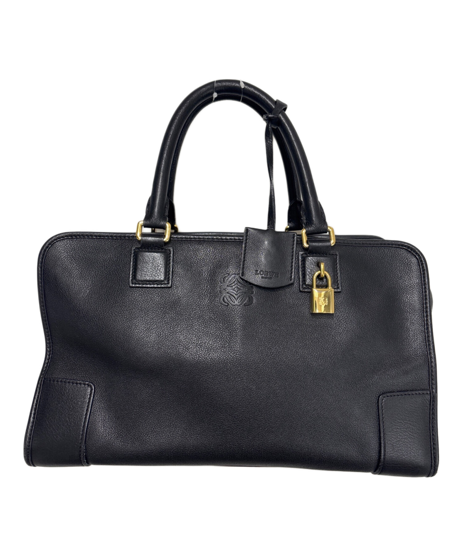 中古・古着通販】LOEWE (ロエベ) アマソナ36/ボストンバッグ ブラック