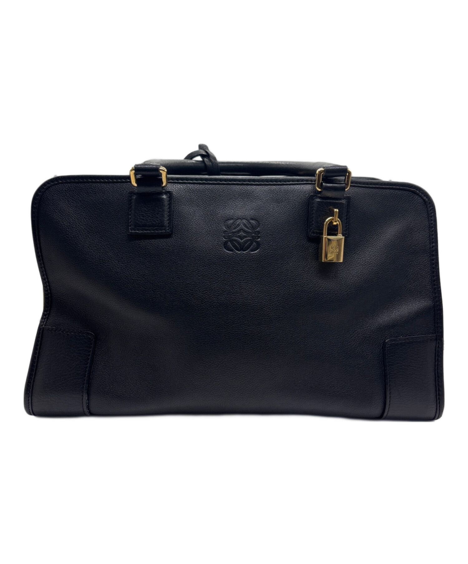 中古・古着通販】LOEWE (ロエベ) アマソナ36/ボストンバッグ ブラック