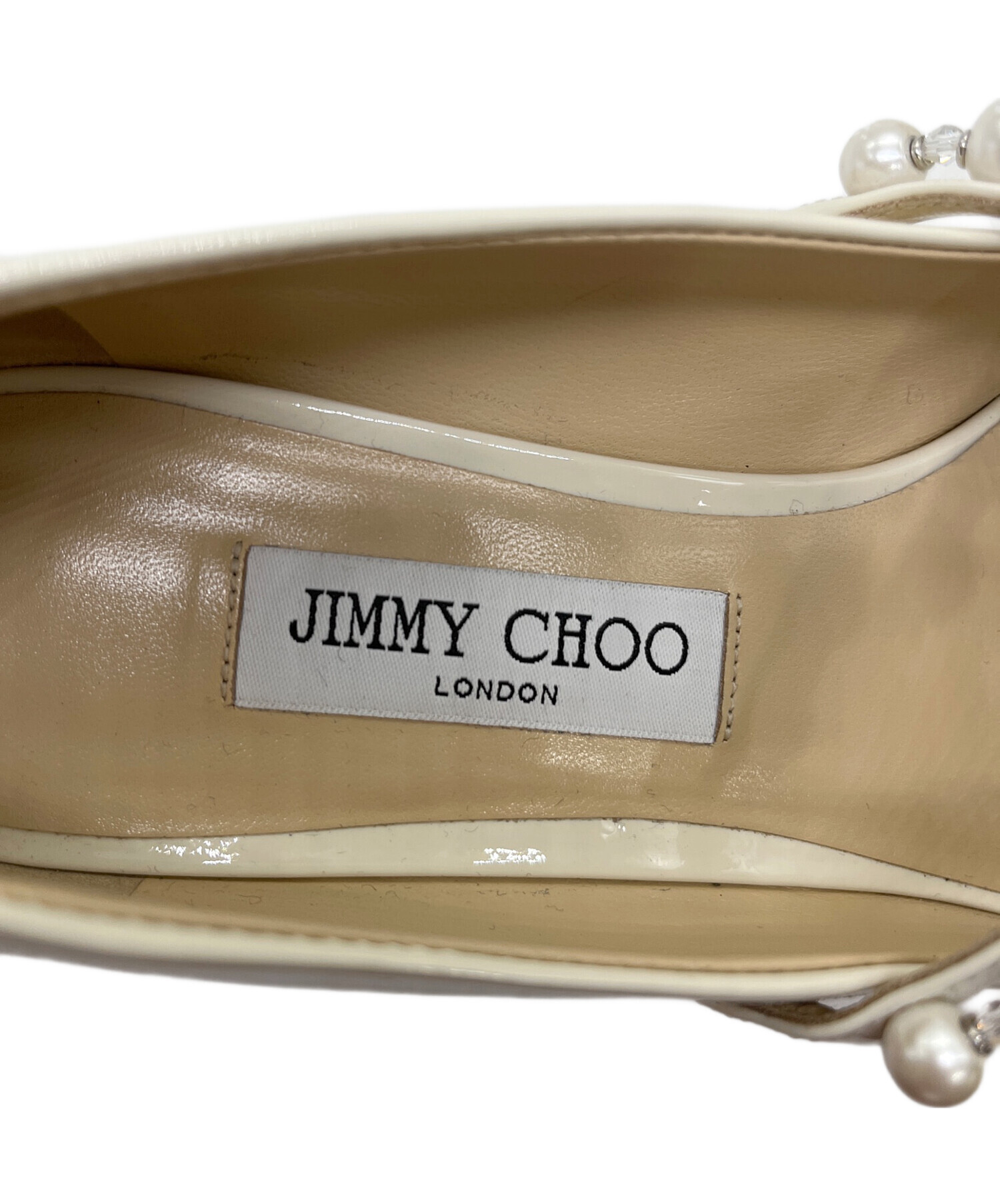 中古・古着通販】JIMMY CHOO (ジミーチュウ) ADE 45/40 パールスクエア