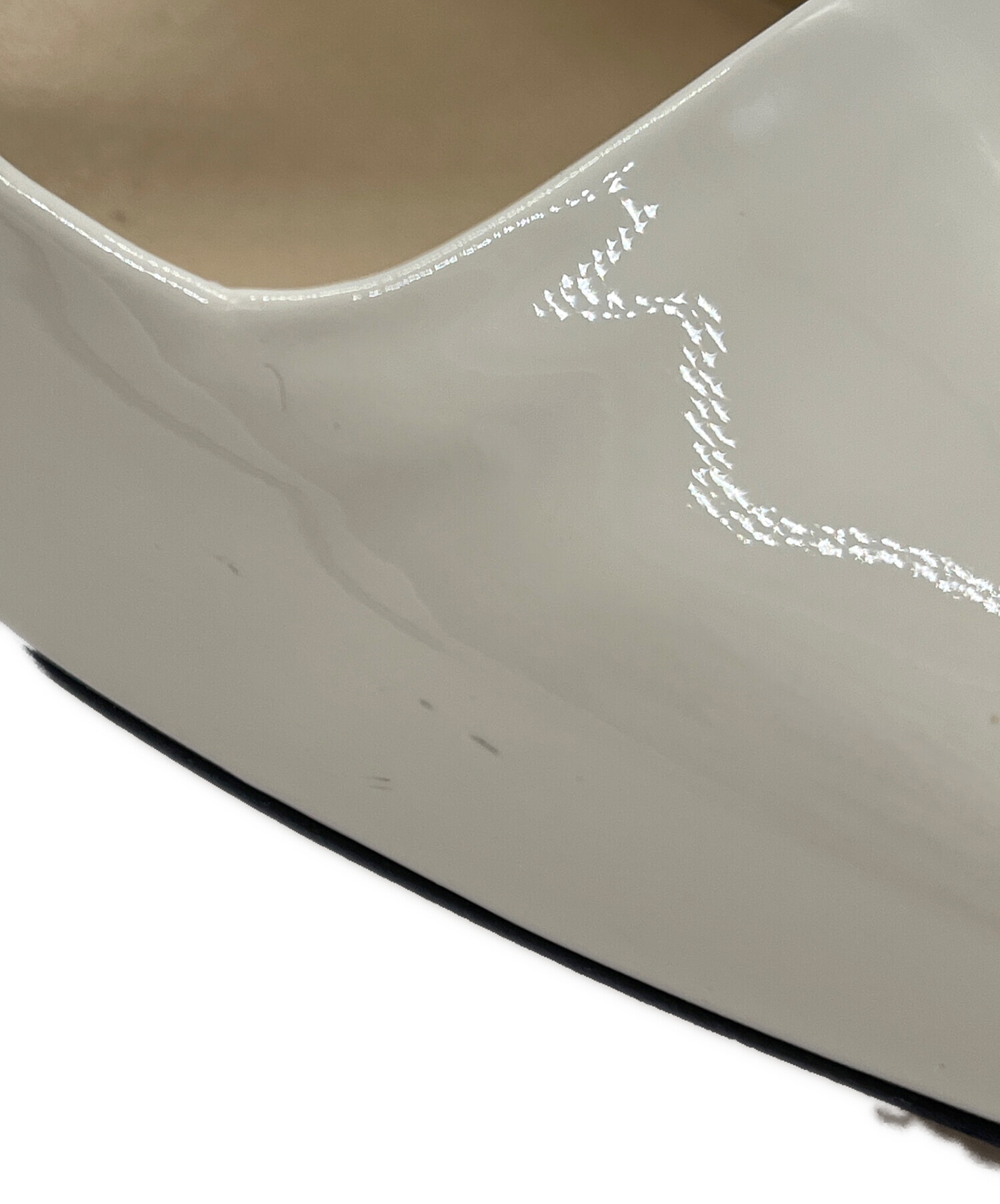 中古・古着通販】JIMMY CHOO (ジミーチュウ) ADE 45/40 パールスクエア