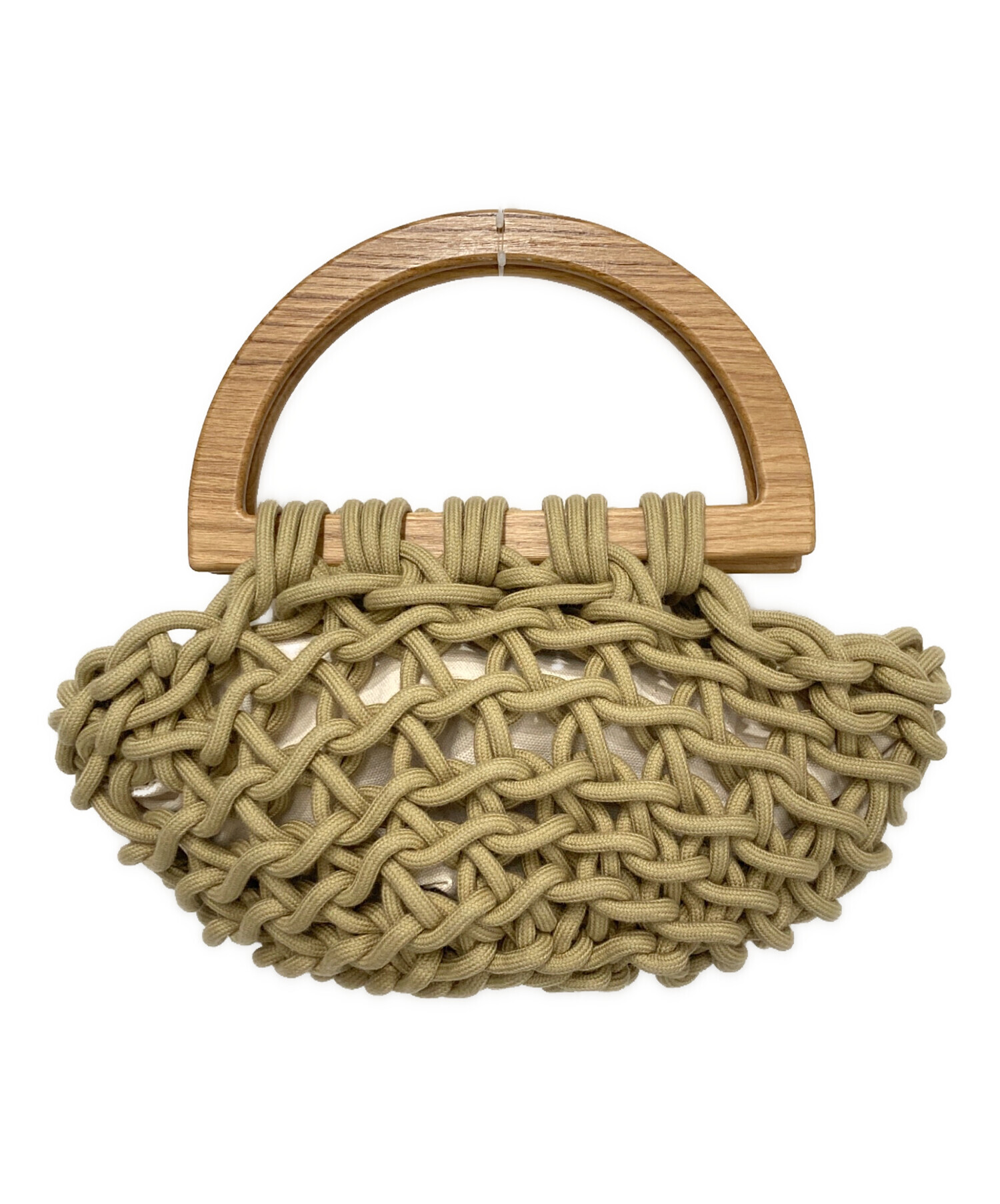 【美品】ALIENINA アリエニーナ MARGOTバッグ　ハンドバッグ　ウッド 中古・古着通販】alienina (アリエニーナ) MARGOTハンドバッグ