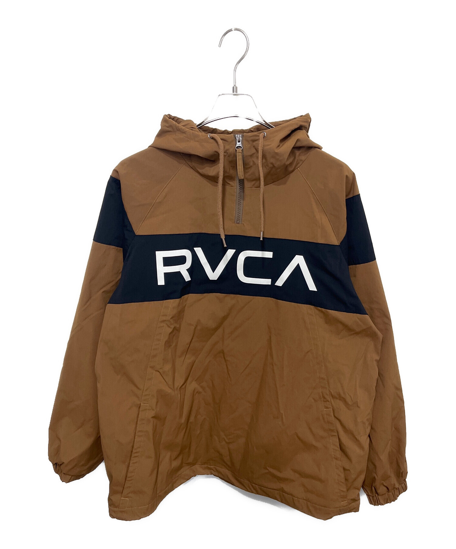 中古・古着通販】RVCA (ルーカ) アノラックパーカー ブラウン サイズ  