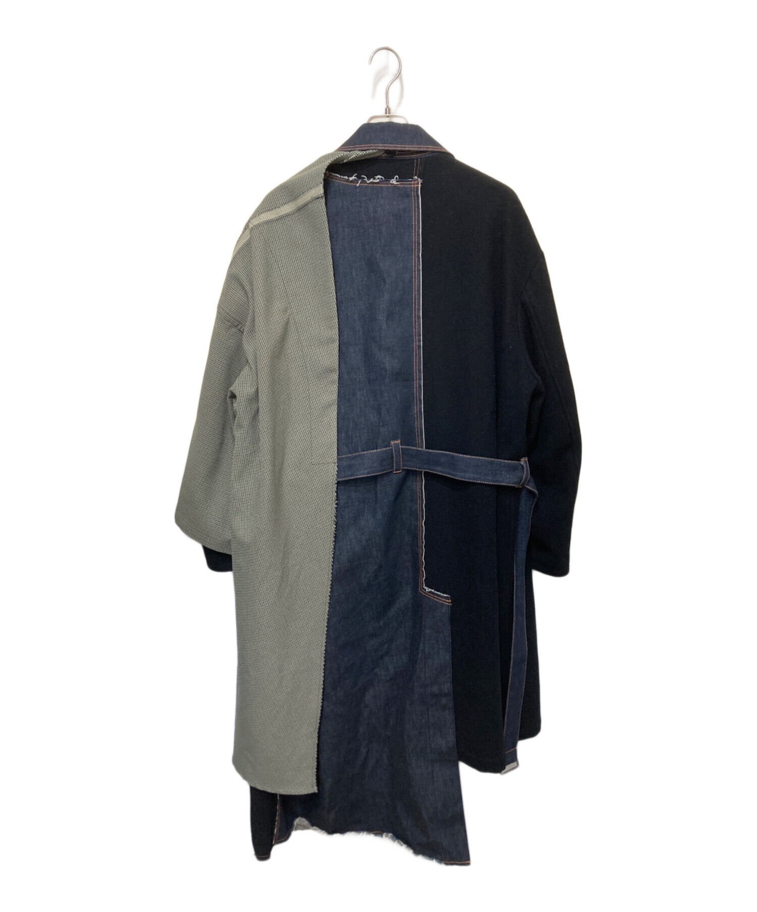 最安 19aw khoki fall coat 中古・古着通販】KHOKI (コッキ) FALL COAT インディゴ×ブラック