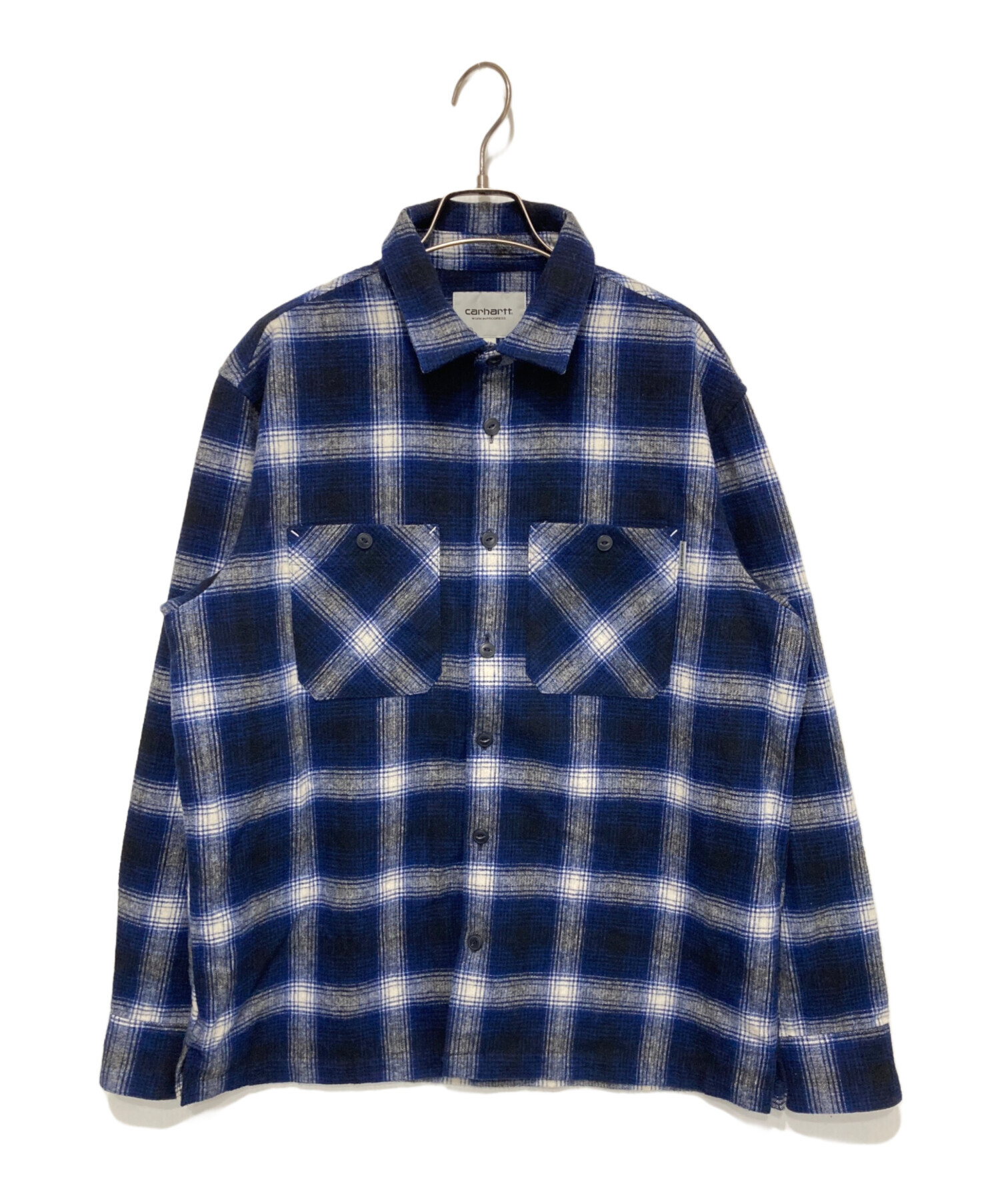 Carhartt ウールシャツ オンブレ チェック 中古・古着通販】CARHARTT WIP (カーハート ワークインプログレス
