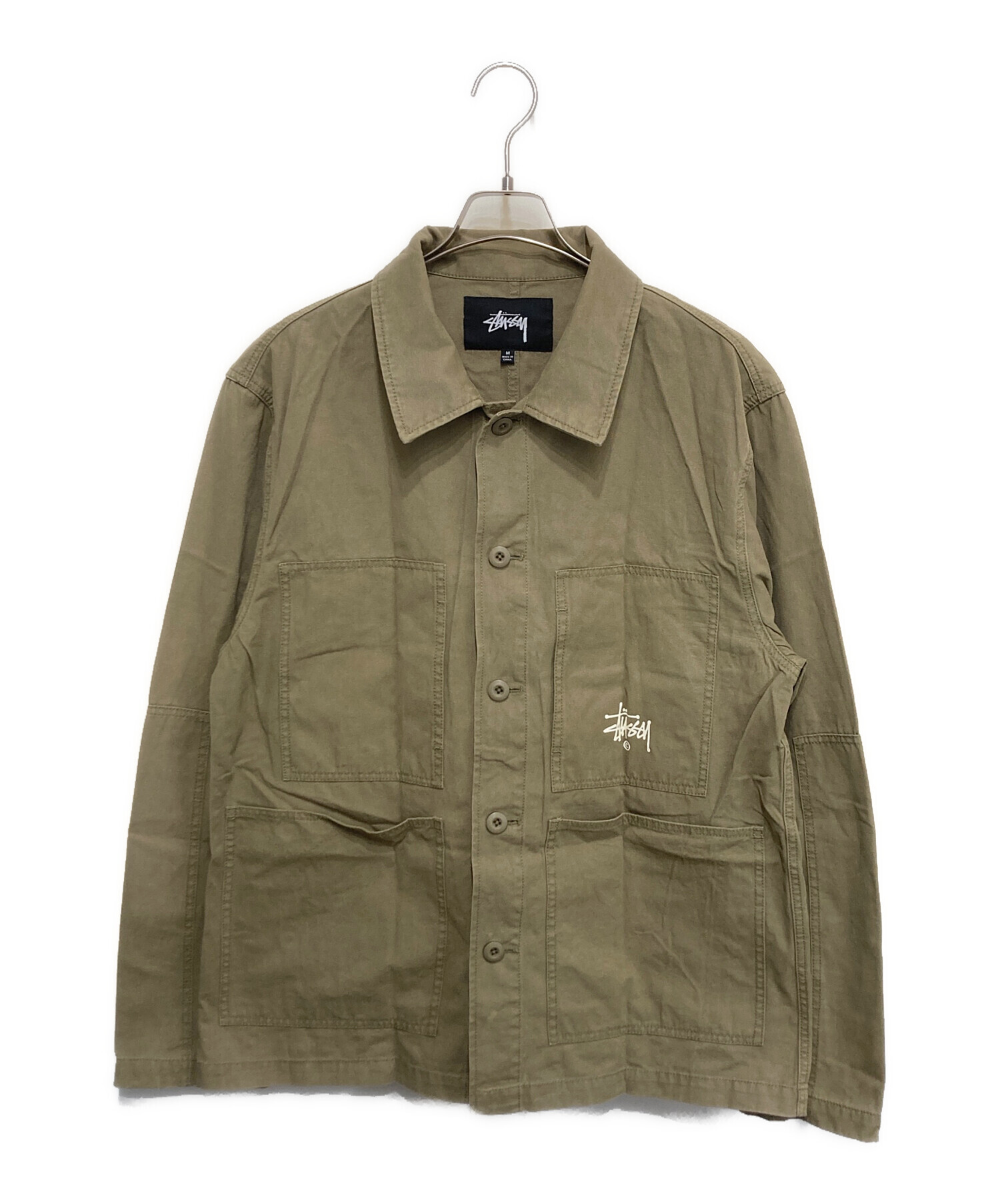 中古・古着通販】stussy (ステューシー) ワークジャケット カーキ 