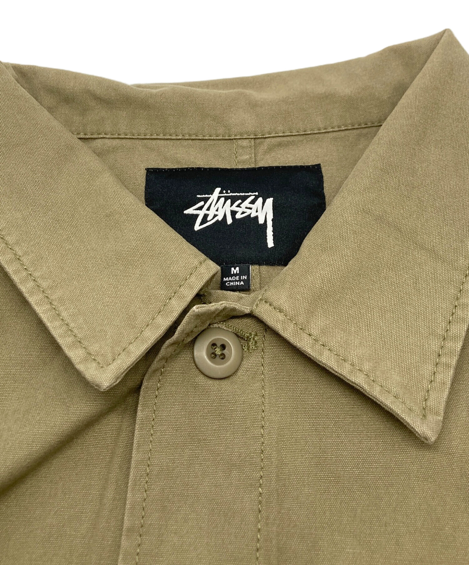 中古・古着通販】stussy (ステューシー) ワークジャケット カーキ 