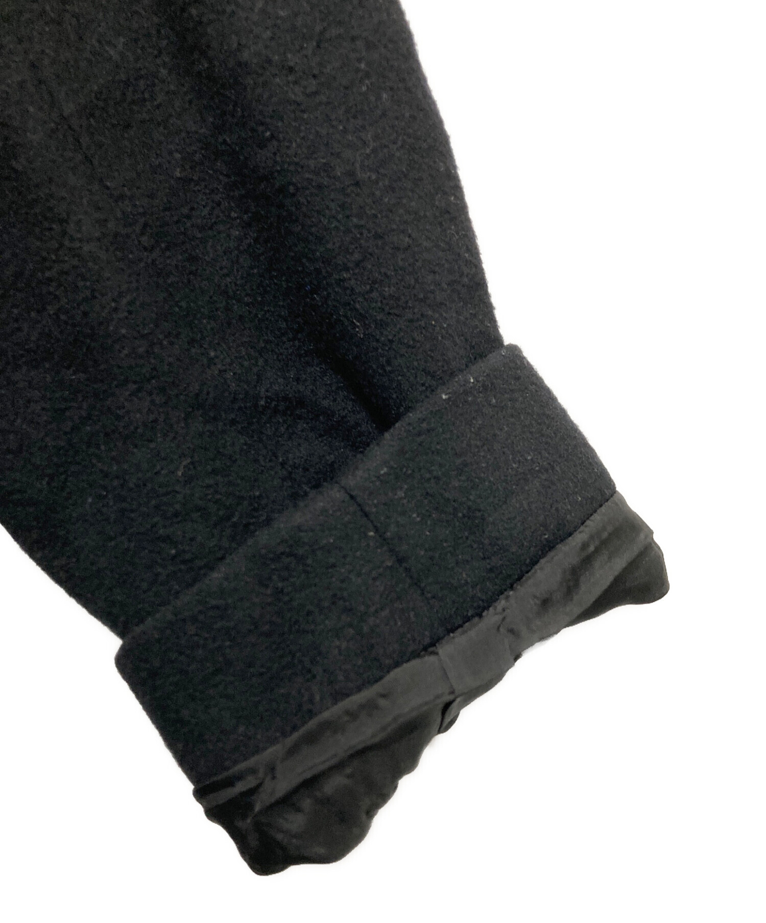 中古・古着通販】ROSSO (ロッソ) カシミヤ混チェスターコート ブラック