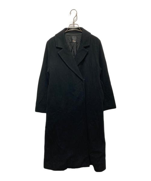 中古・古着通販】ROSSO (ロッソ) カシミヤ混チェスターコート ブラック