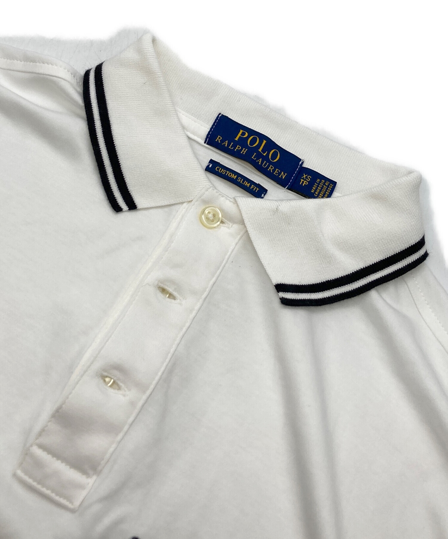 中古・古着通販】RALPH LAUREN (ラルフローレン) ポロシャツ ホワイト