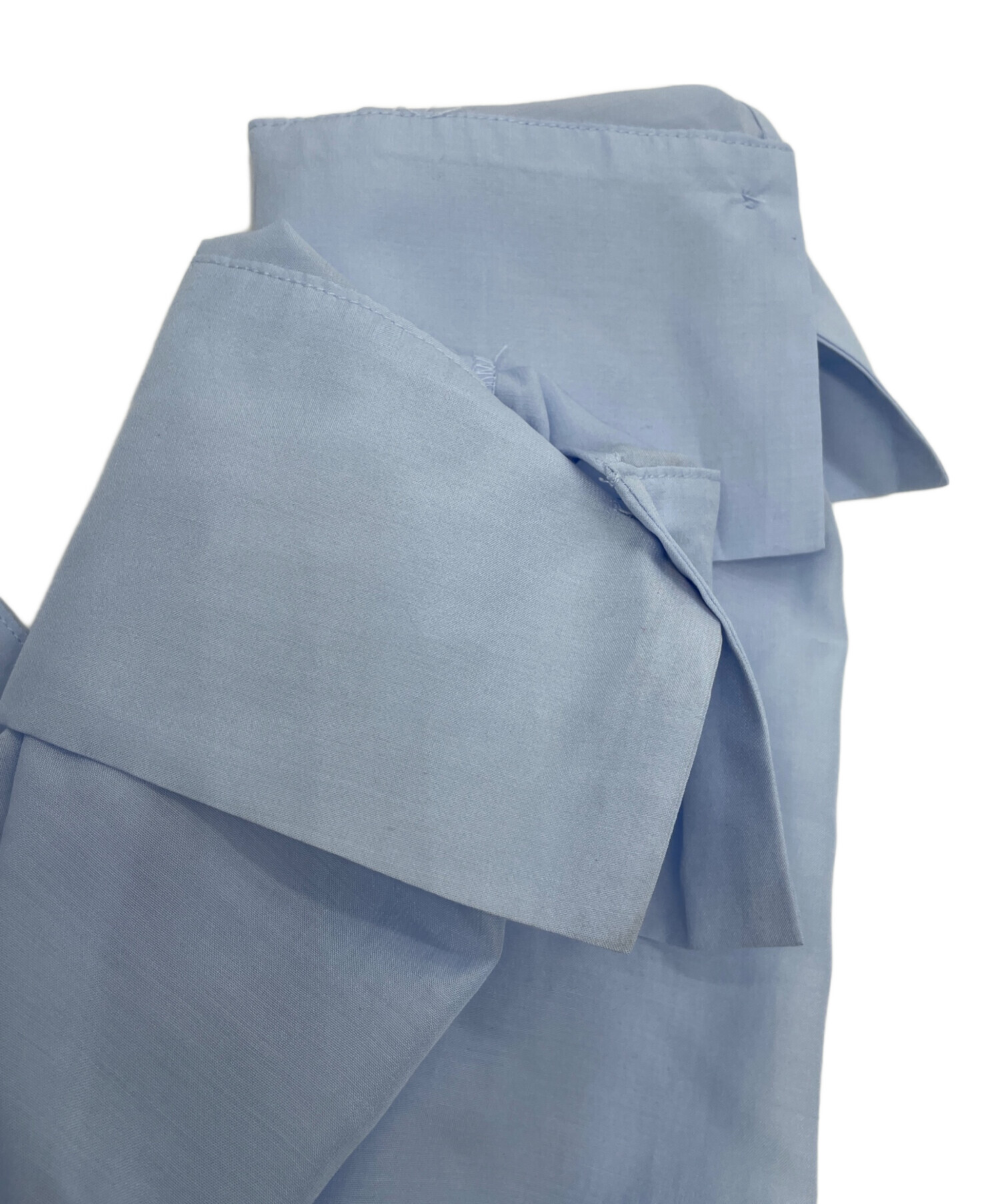 COCODEAL (ココディール) ヘムフリルブラウス ブルー サイズ:2