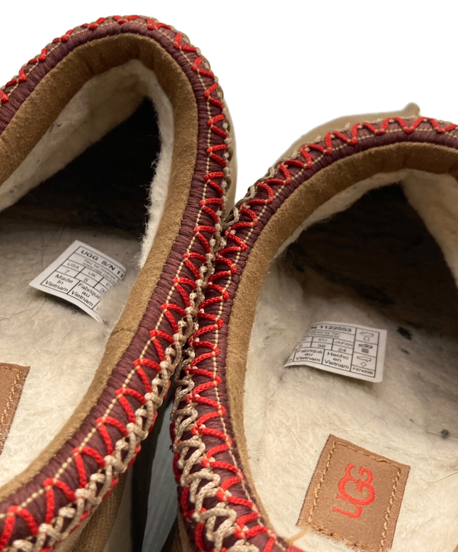 中古・古着通販】UGG (アグ) TAZZ ムートンスリッポン ベージュ サイズ 
