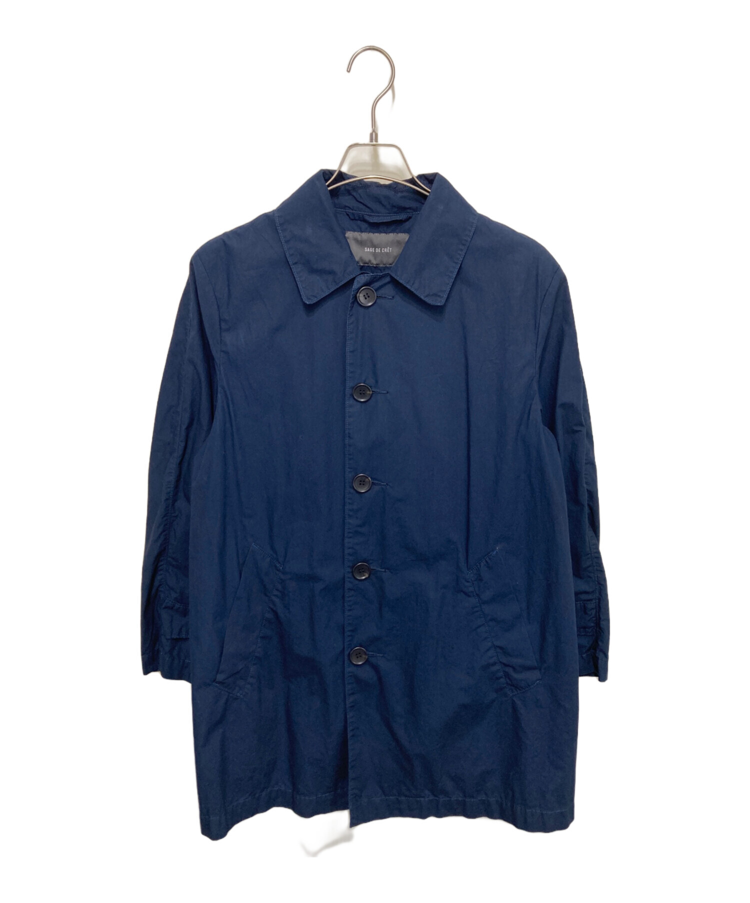 sage de cret サージュデクレコットンリネン ショップコート　サイズM sage de cret サージュデクレコットンリネン ショップコート