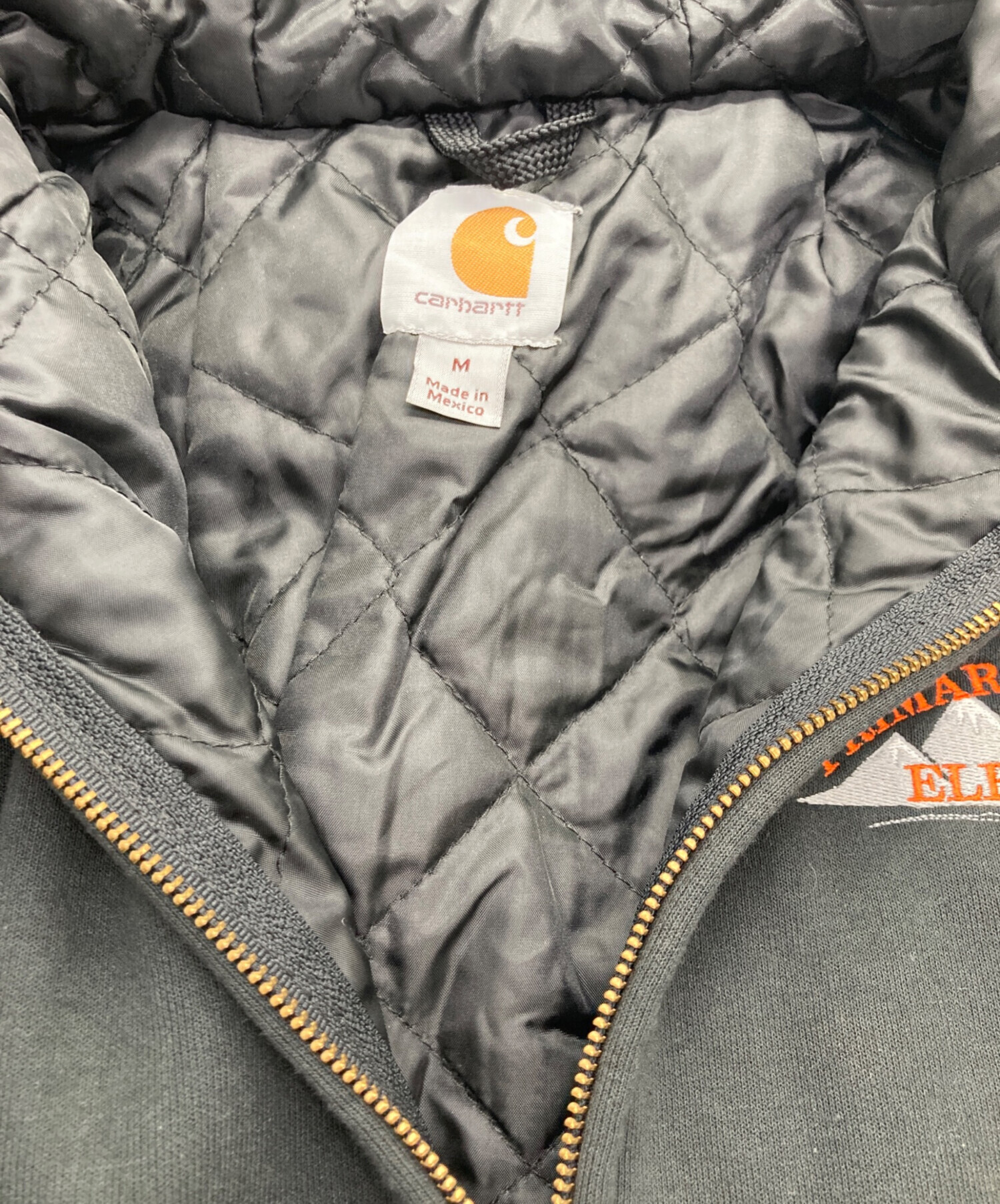 中古・古着通販】CarHartt (カーハート) 裏キルティング 刺繍ジップ 