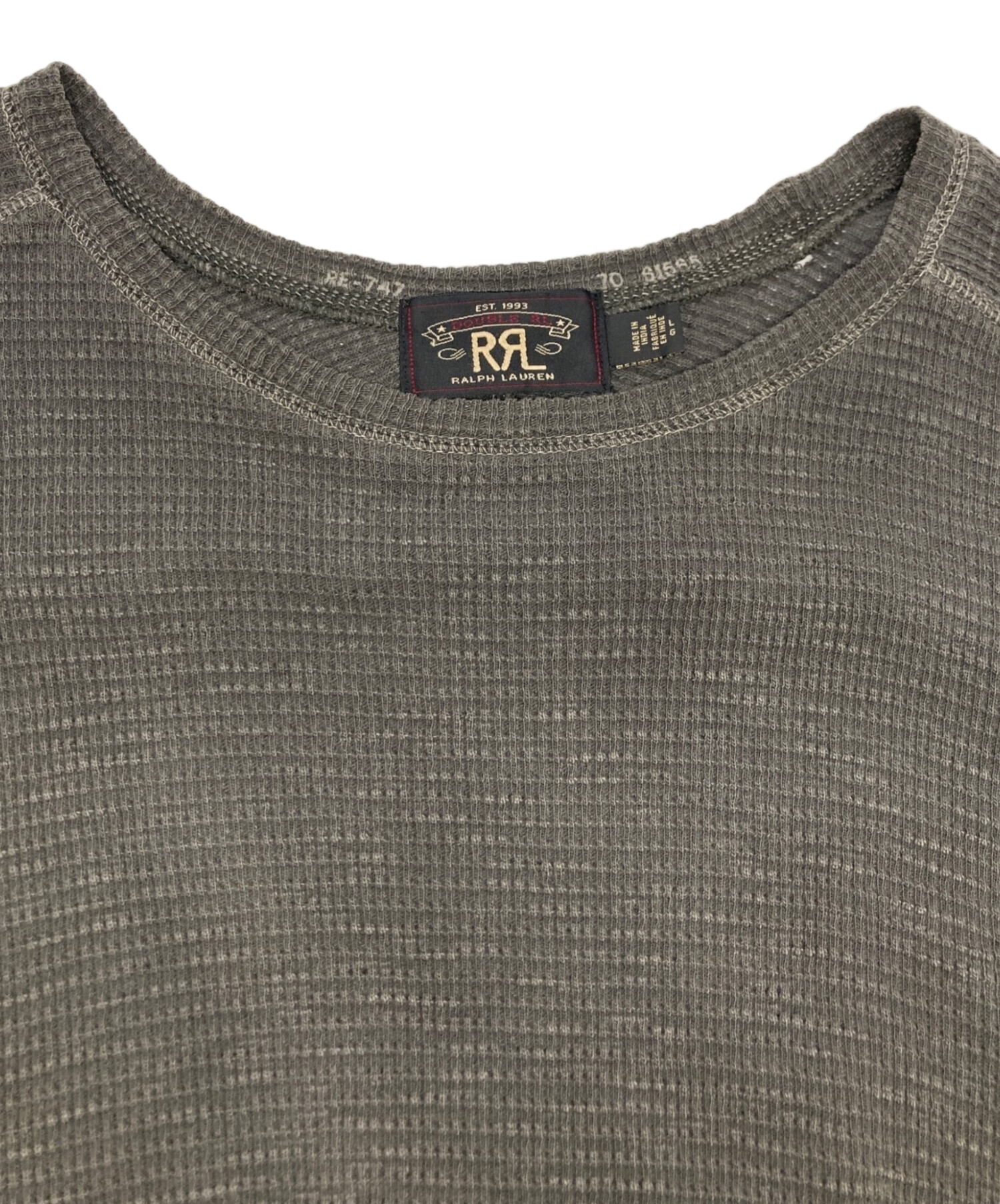 中古・古着通販】RRL (ダブルアールエル) サーマルカットソー グレー