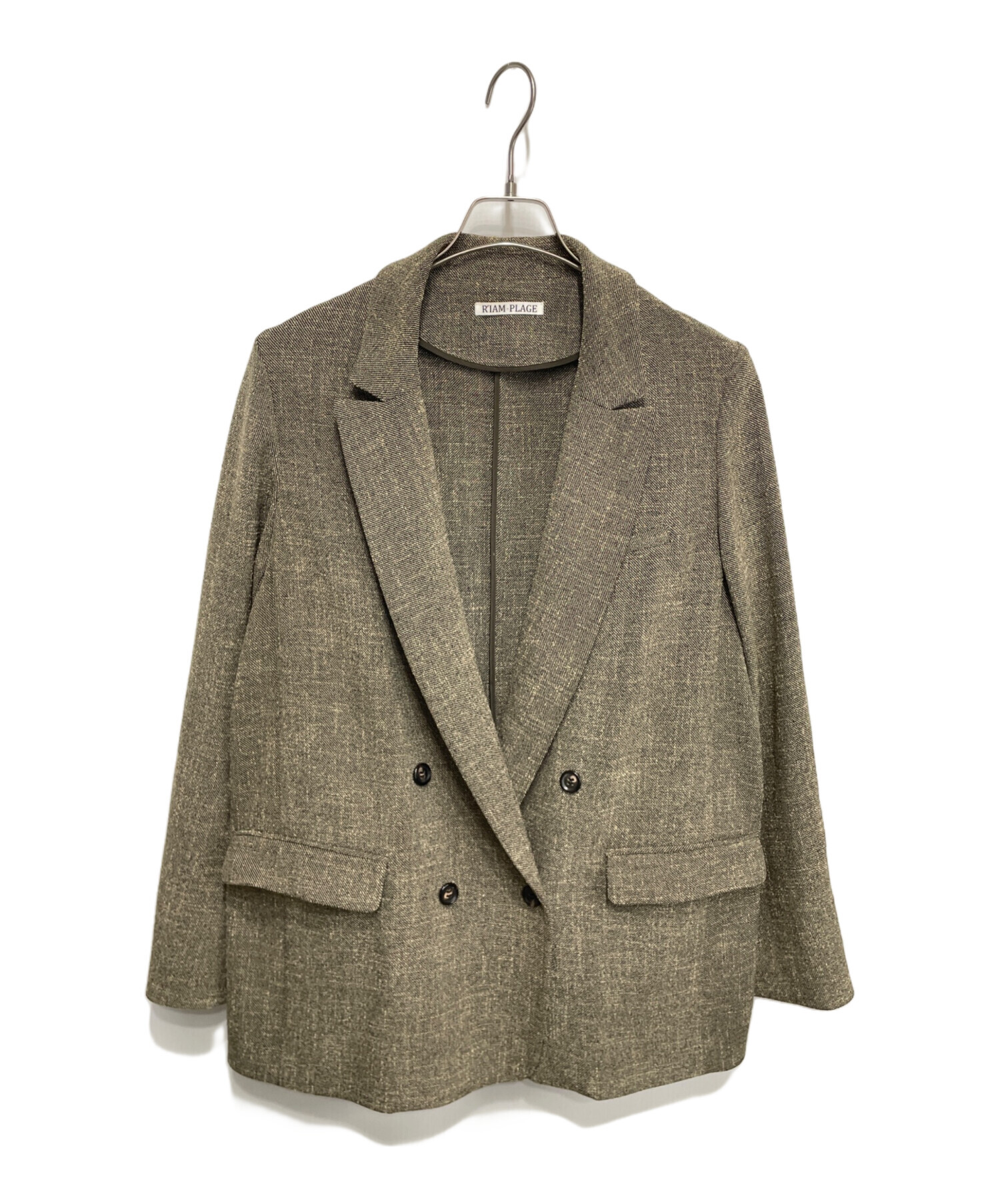 Plage 【R’IAM】ツィードダブル ジャケット Plage 【R'IAM】ツィードダブル ジャケット plage R'IAMツィードダブル