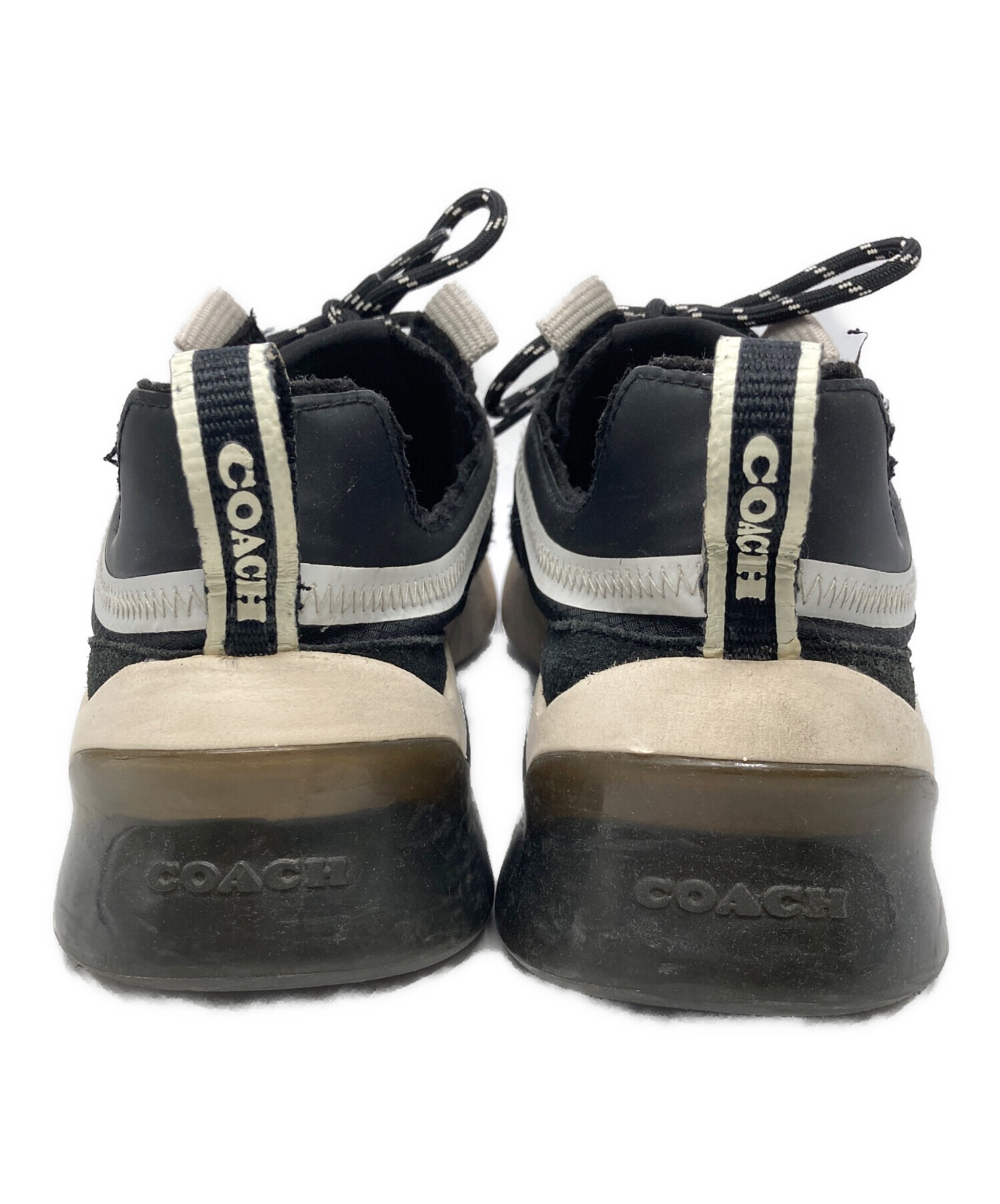 中古・古着通販】COACH (コーチ) ローカットスニーカー ブラック 