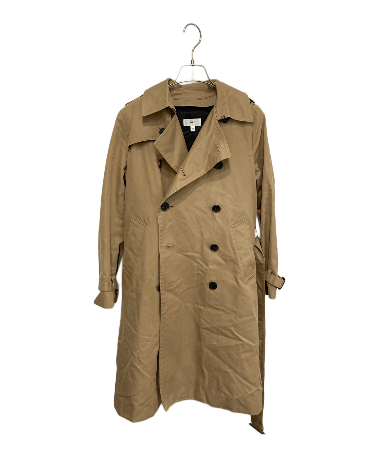 ✨美品✨ハイク　トレンチコート　ダブル　ライナー付き　2way　ベージュ　M HYKE トレンチコート（ライナー付）