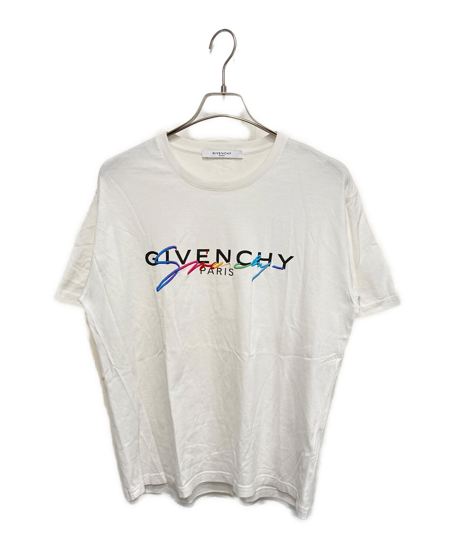 中古・古着通販】GIVENCHY (ジバンシィ) レインボー シグネチャ ロゴT