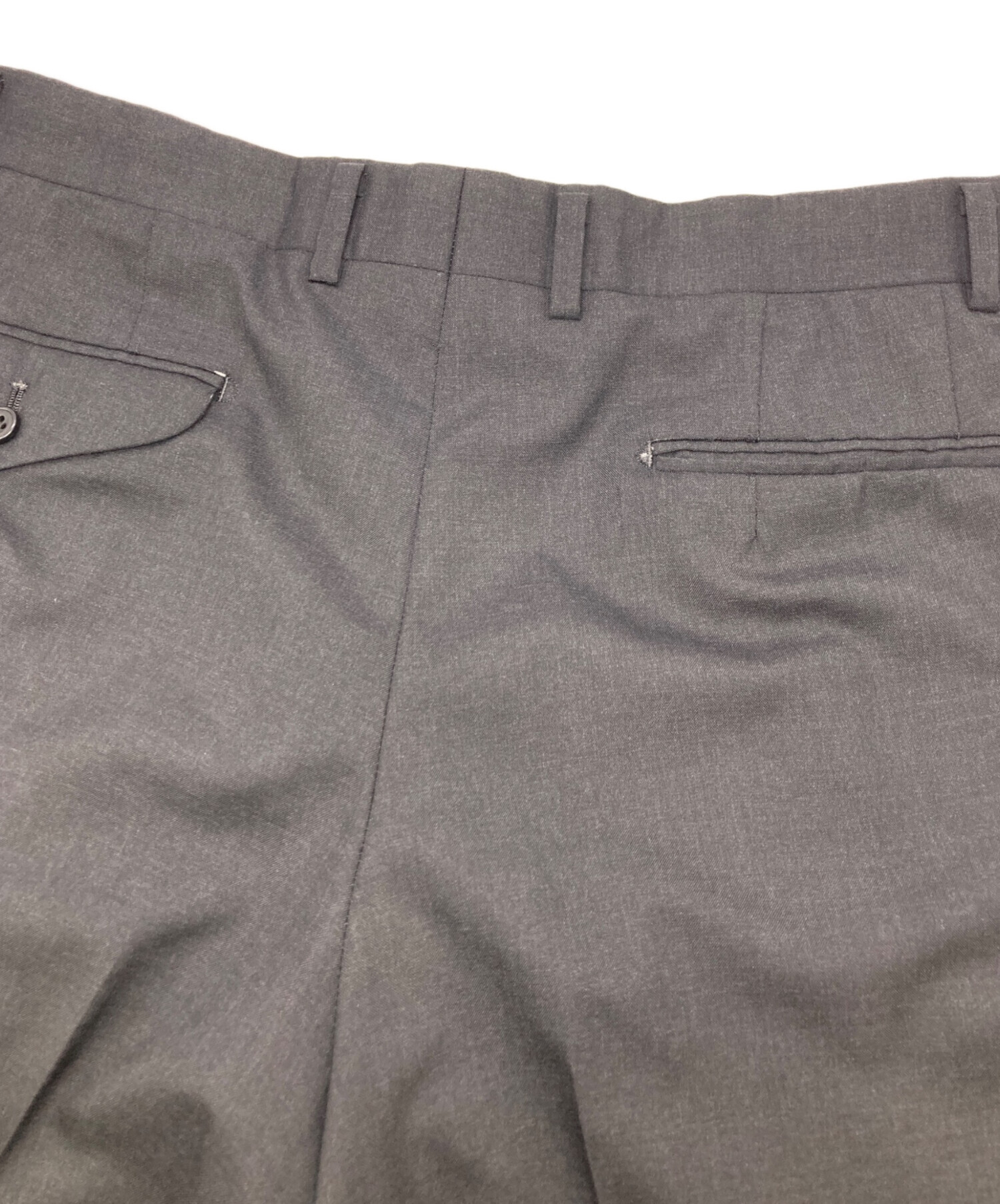 中古・古着通販】BURBERRY (バーバリー) スラックス ブラック サイズ