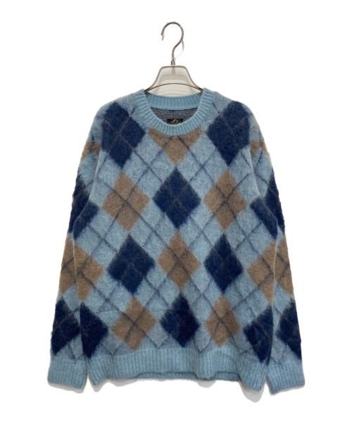 中古・古着通販】Needles (ニードルズ) モヘアアーガイルニット スカイ