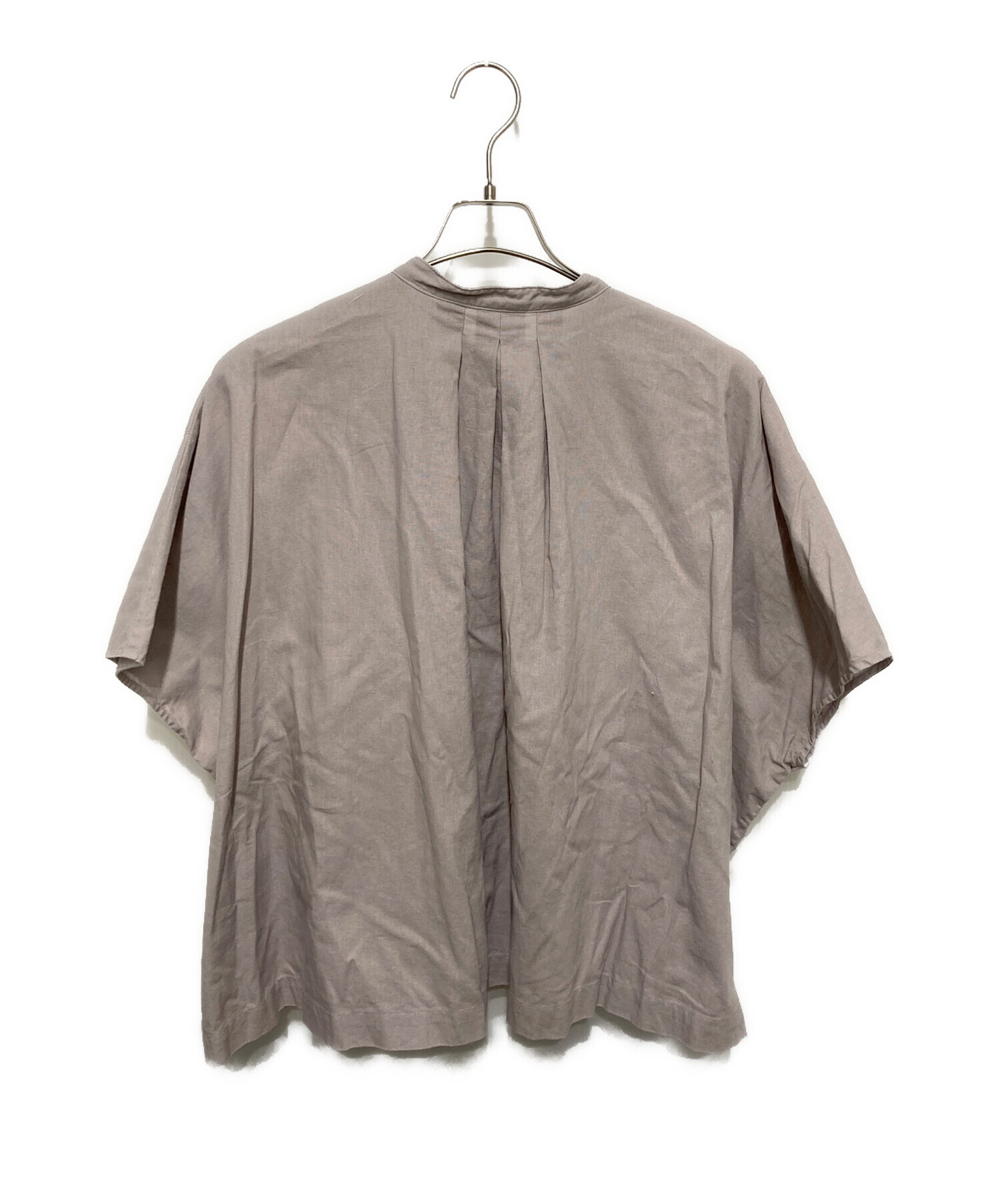 中古・古着通販】KAGURE (カグレ) スクエアケープブラウス ピンク 