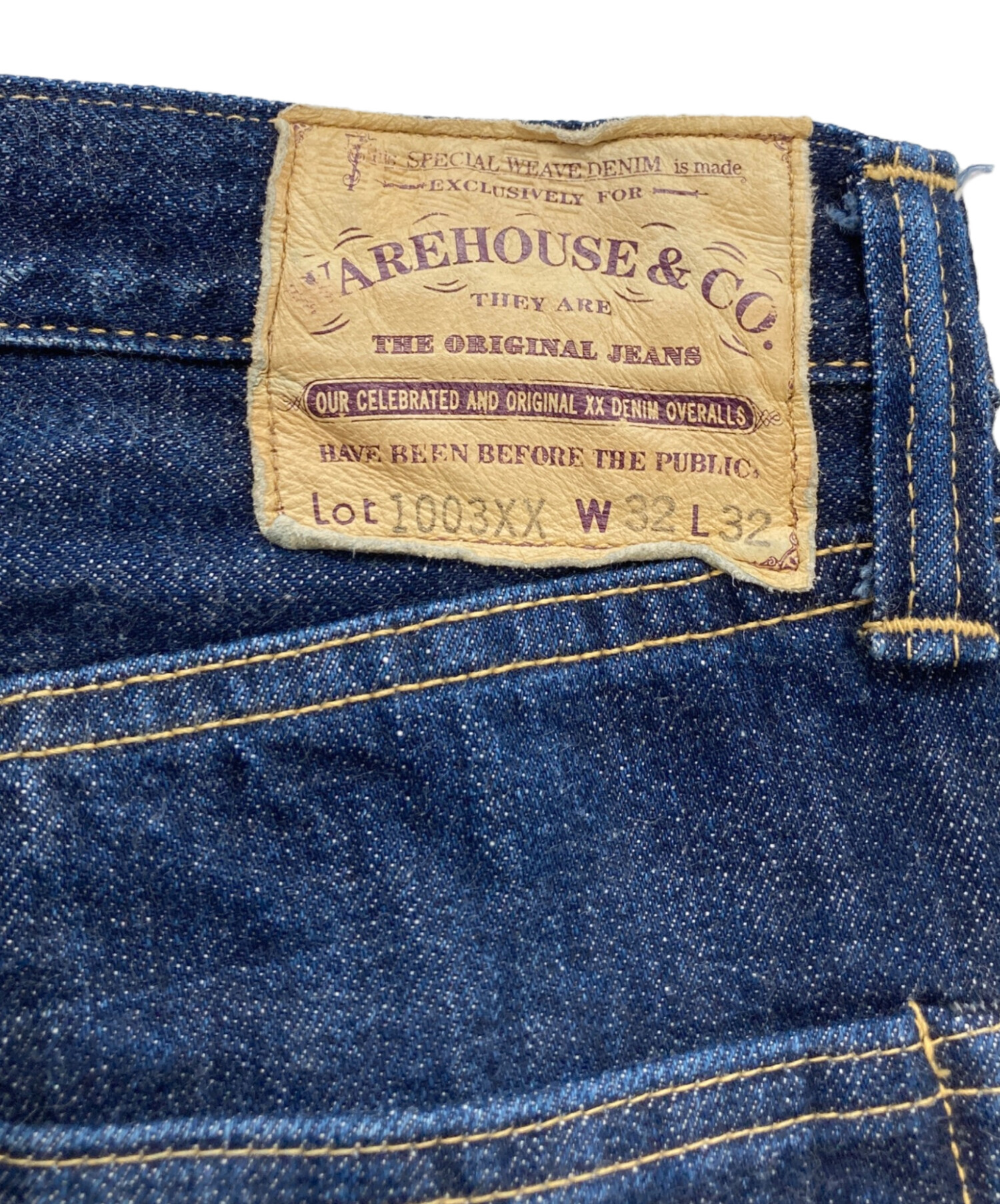 中古・古着通販】WAREHOUSE (ウエアハウス) 1003XXデニムパンツ ブルー
