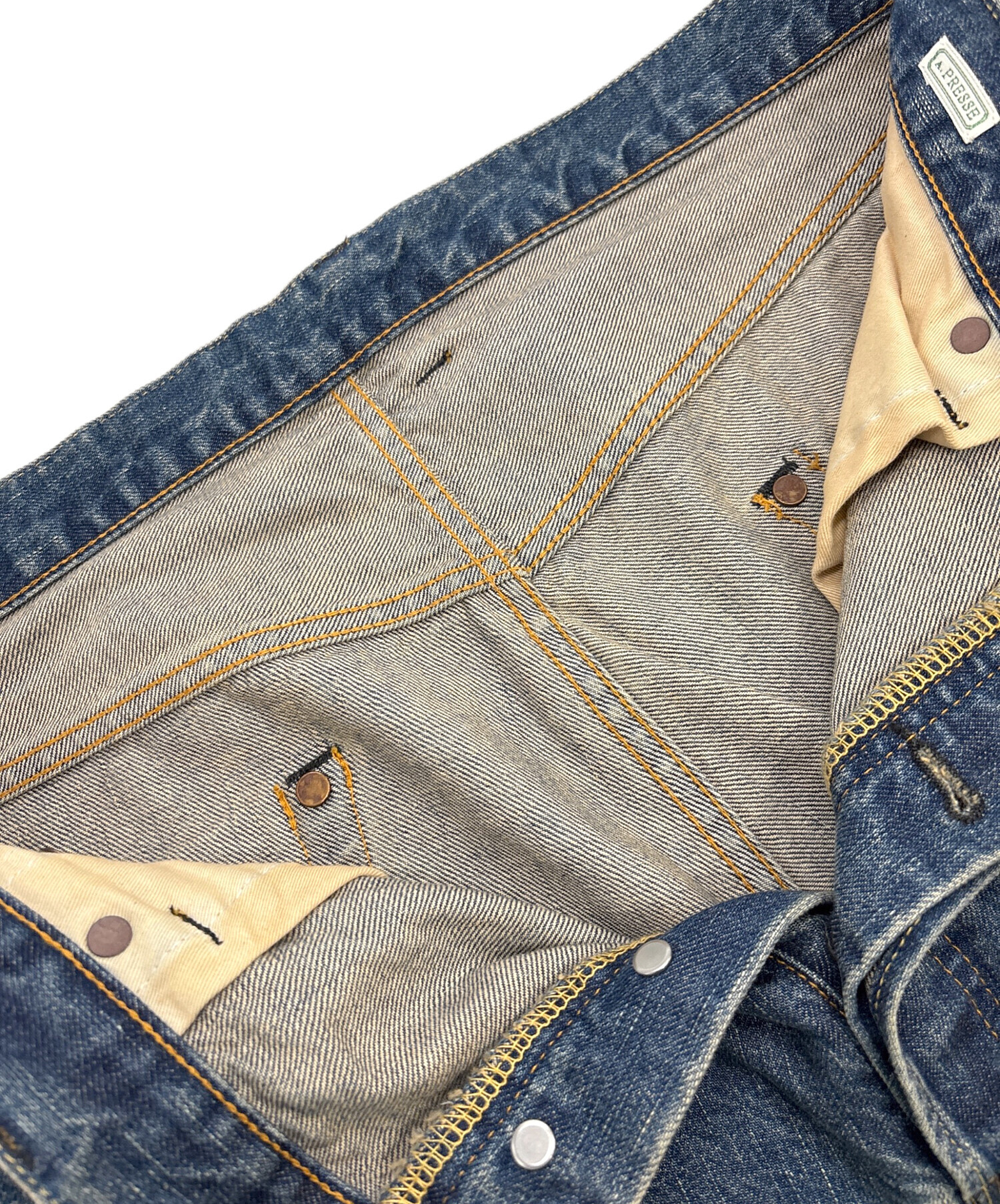 中古・古着通販】A.PRESSE (アプレッセ) Washed Denim Wide Pants 
