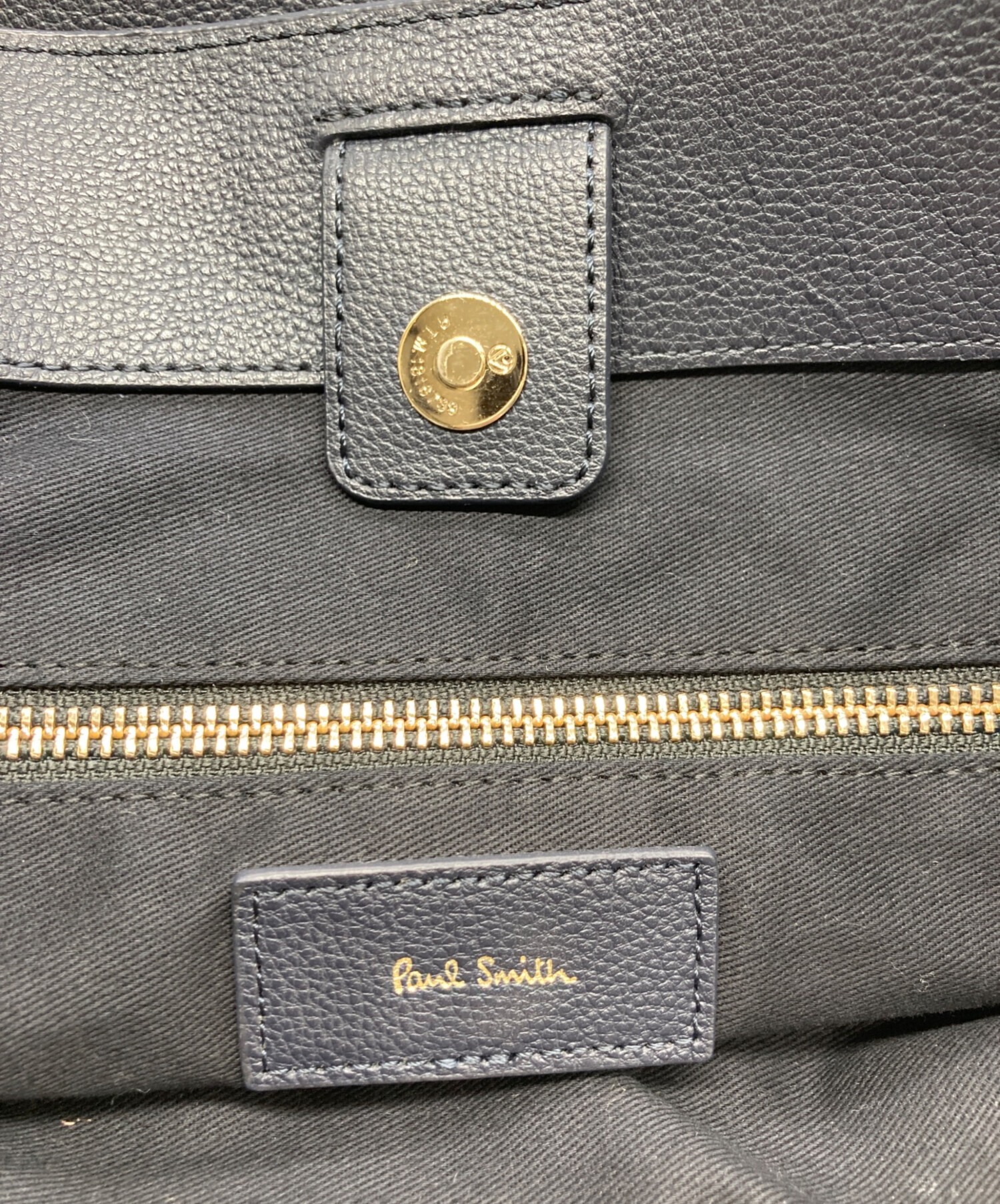 中古・古着通販】PAUL SMITH (ポールスミス) ハンドルバイカラーレザー 