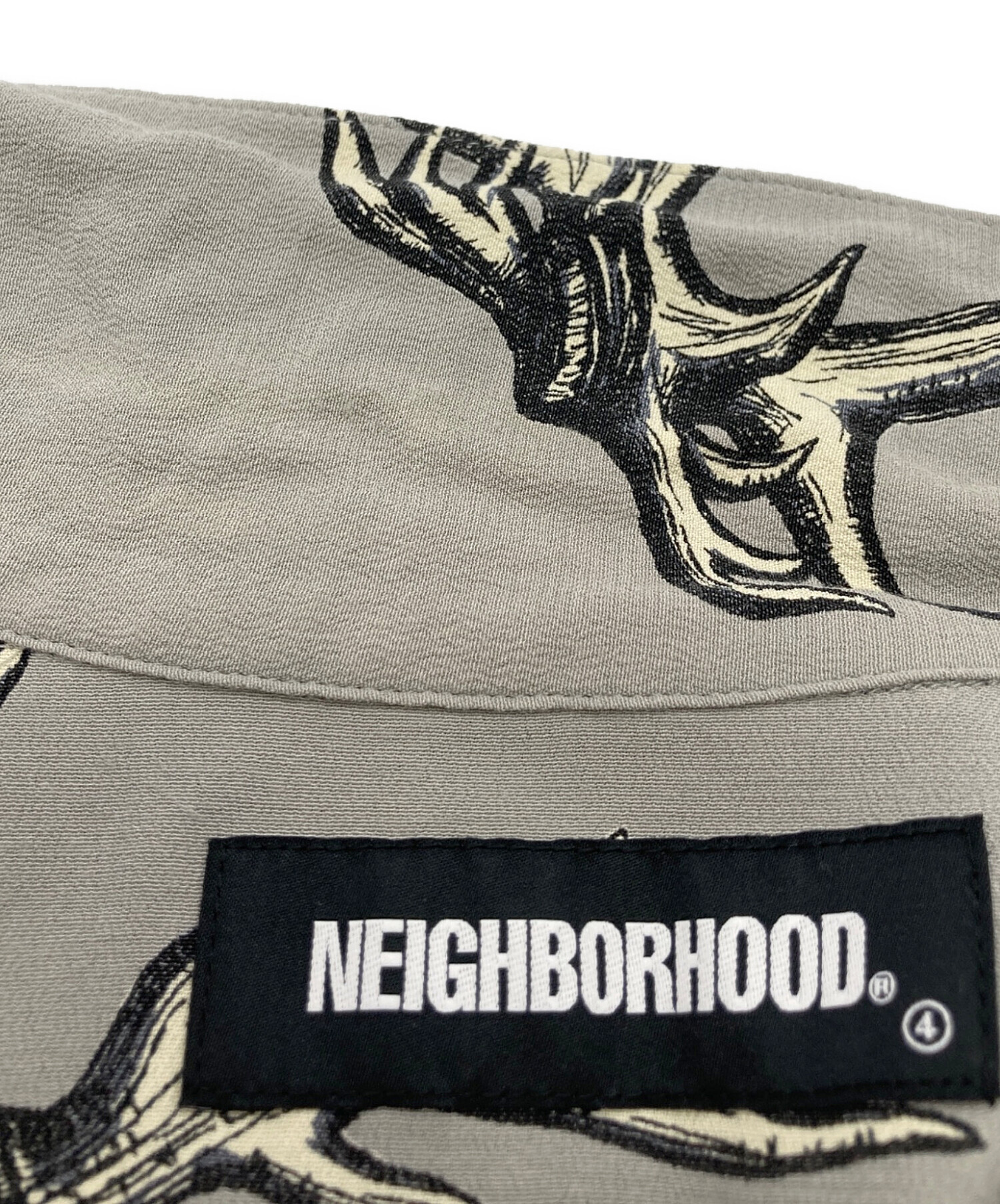 中古・古着通販】NEIGHBORHOOD (ネイバーフッド) ホーン総柄 S/Sシャツ