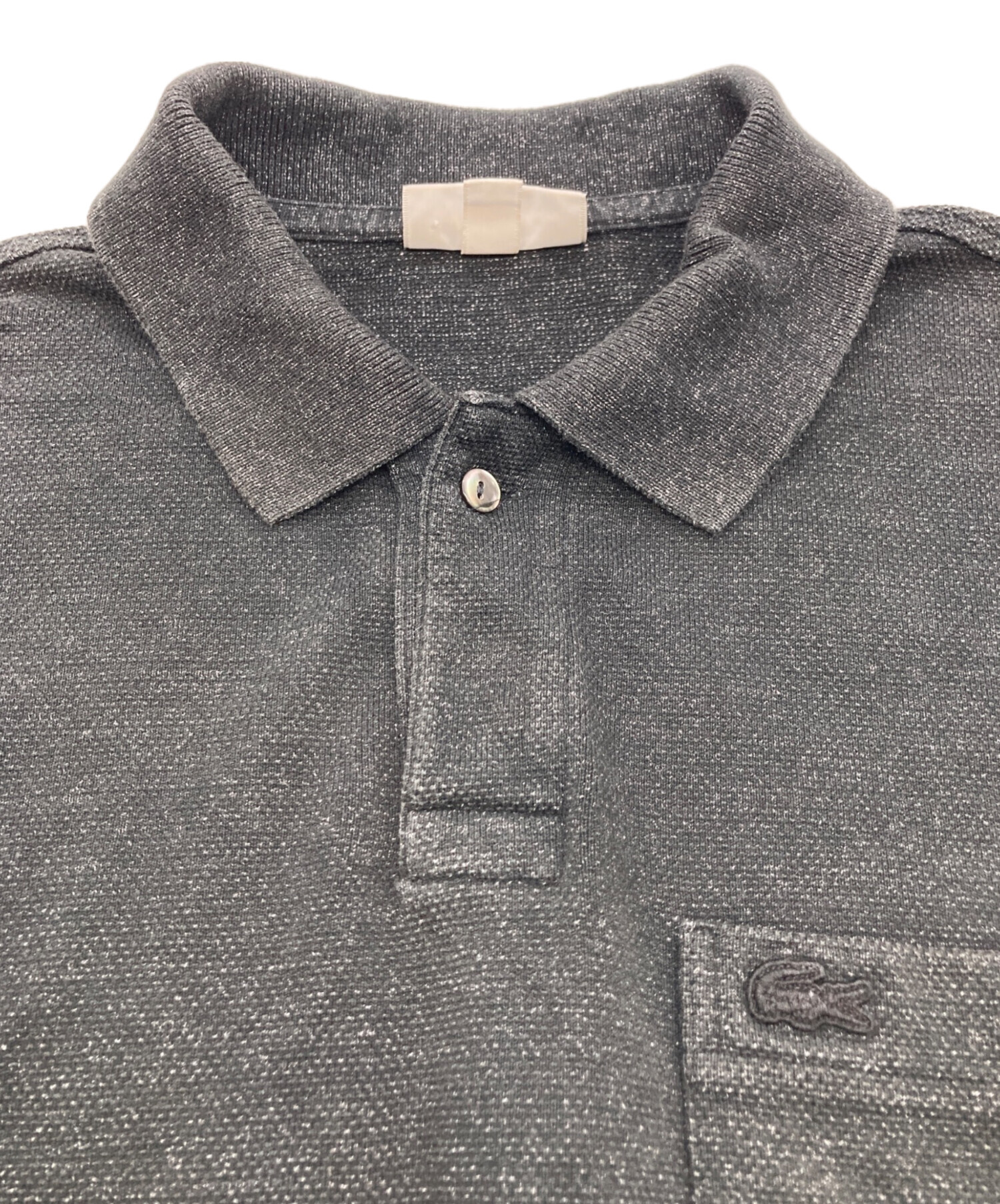 中古・古着通販】LACOSTE (ラコステ) WASHI ポロシャツ グレー サイズ 