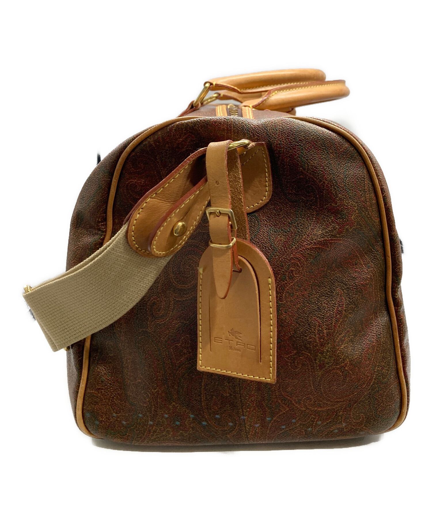 中古・古着通販】ETRO (エトロ) ボストンバッグ ブラウン｜ブランド 
