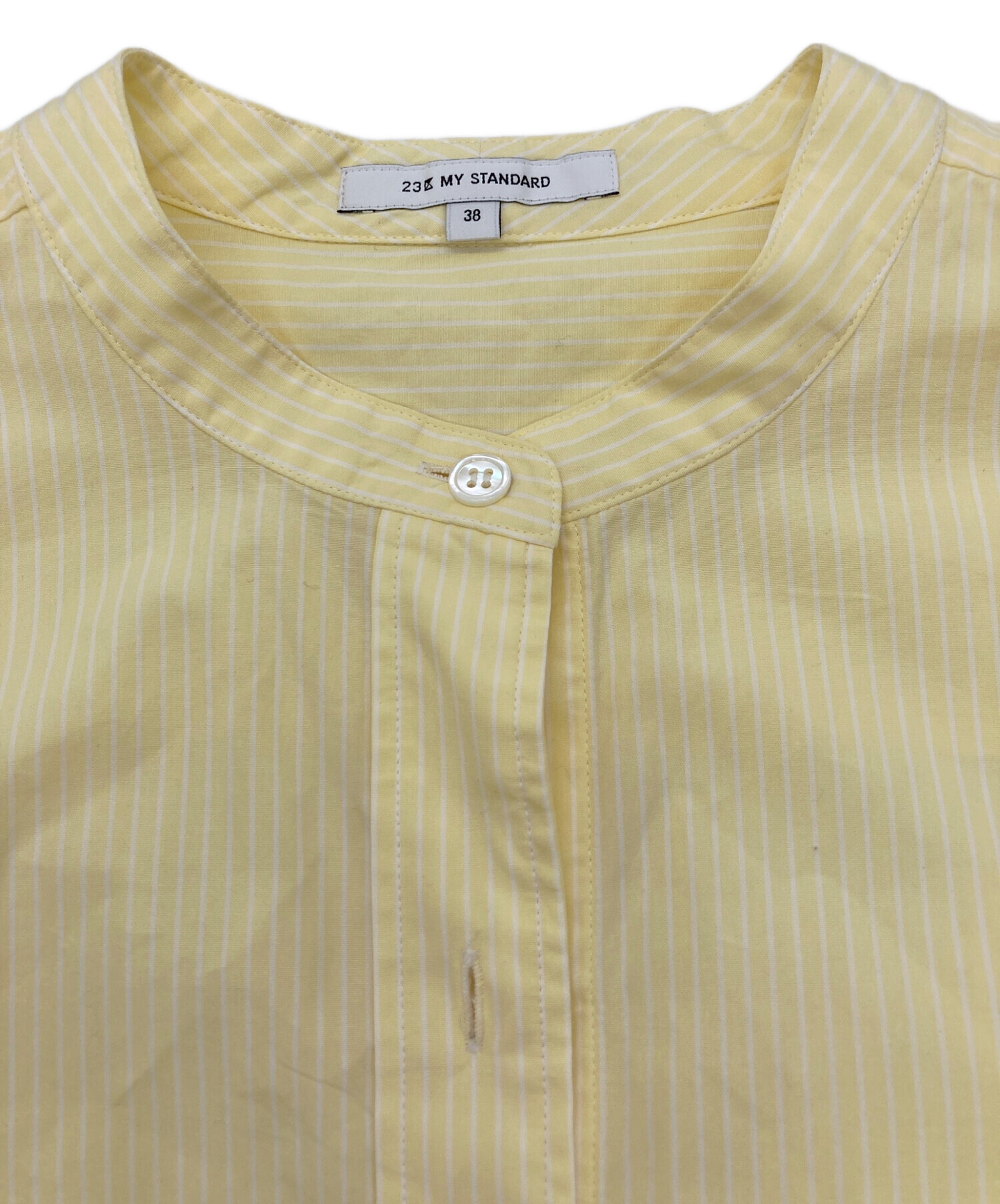 中古・古着通販】23区 (ニジュウサンク) CANCLINI バンドカラー シャツ