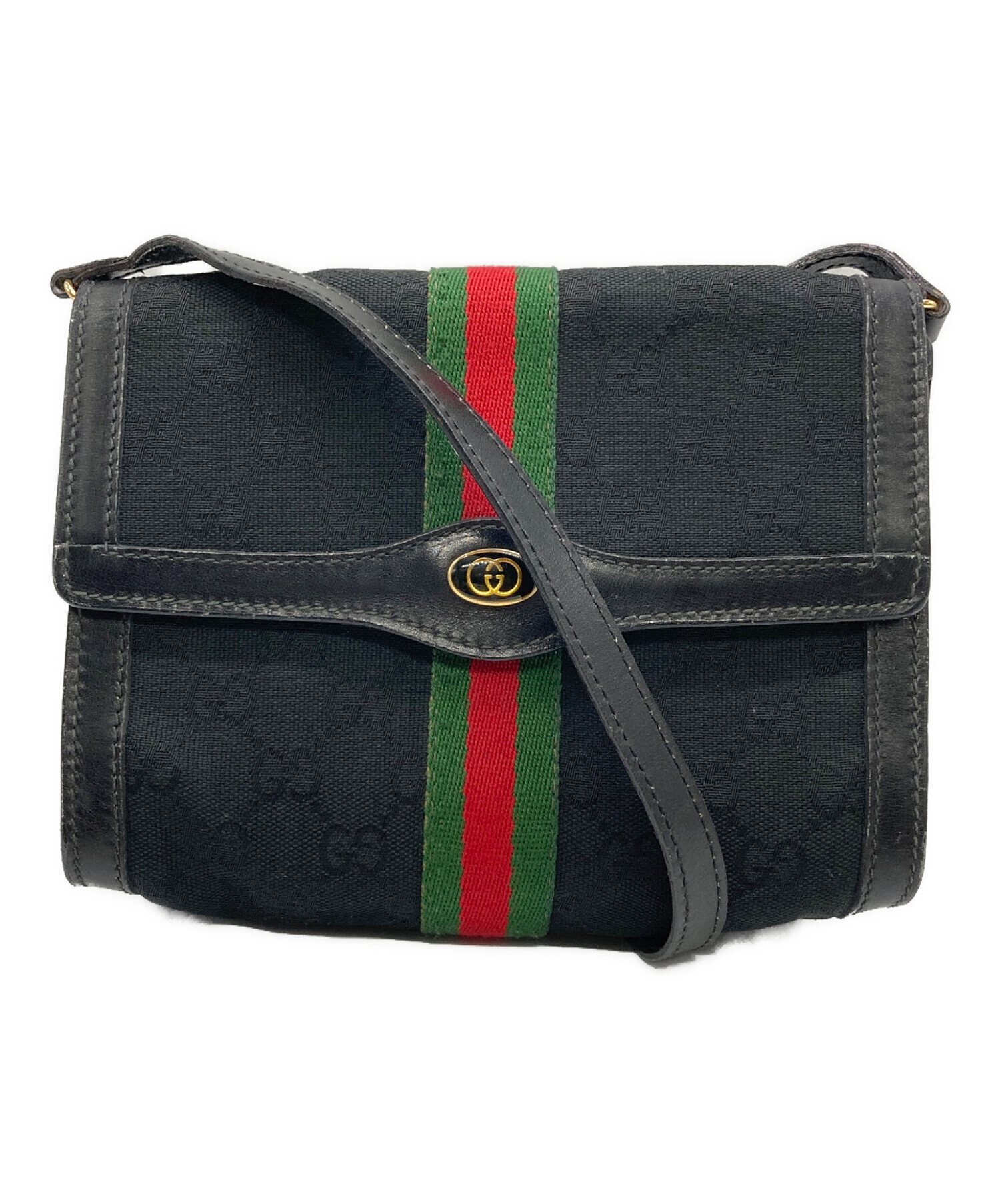 中古・古着通販】GUCCI (グッチ) GGキャンバスショルダーバッグ 