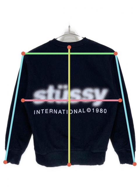 stussy ステューシー　BLURCREW ASH HEATHER スウェット stussy ステューシーBLURCREW ASH HEATHER スウェット
