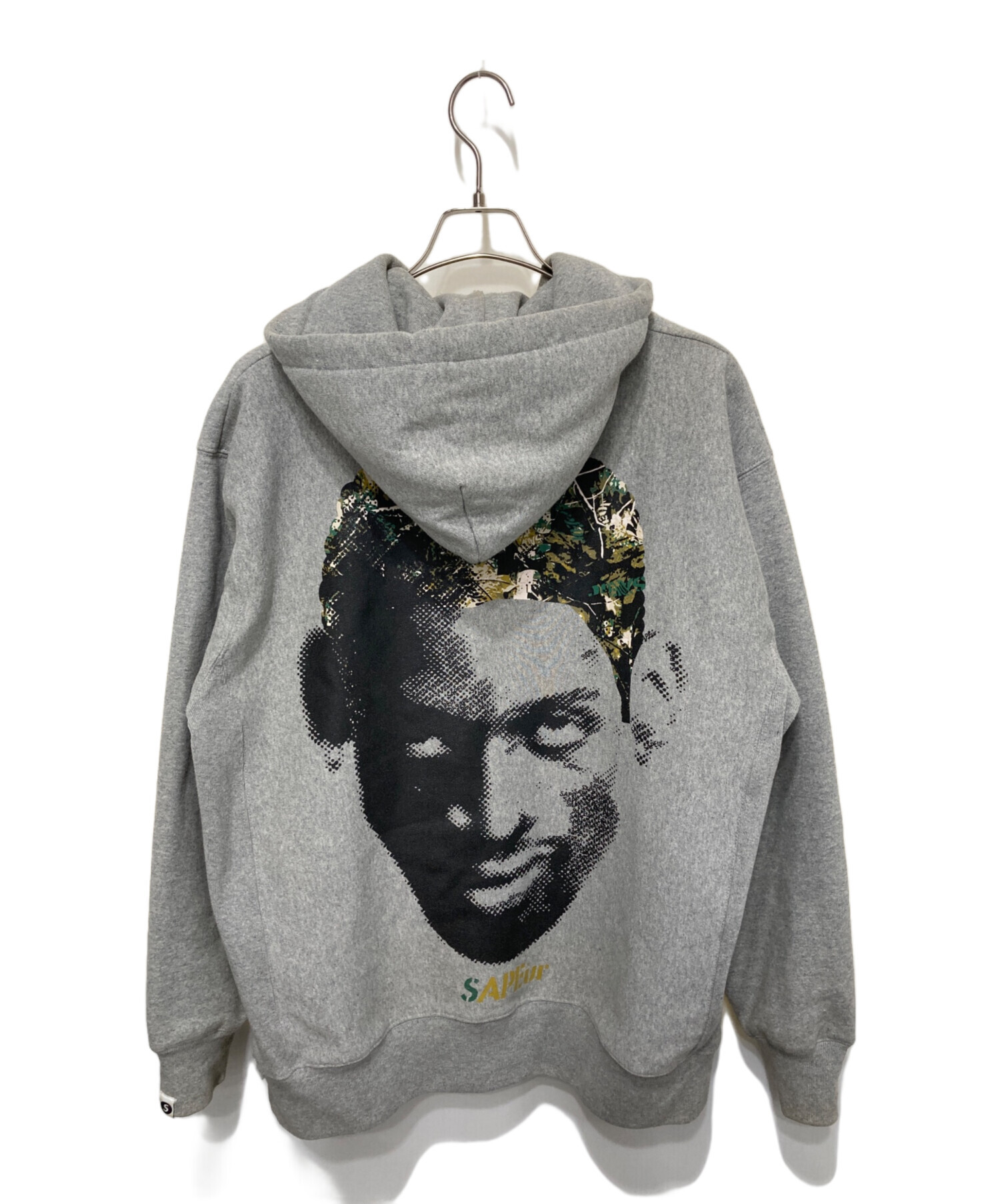 グレー フーディ サプール　atmos sapeur パーカー 中古・古着通販】SAPEur (サプール) リアルツリーヘッド フーディ