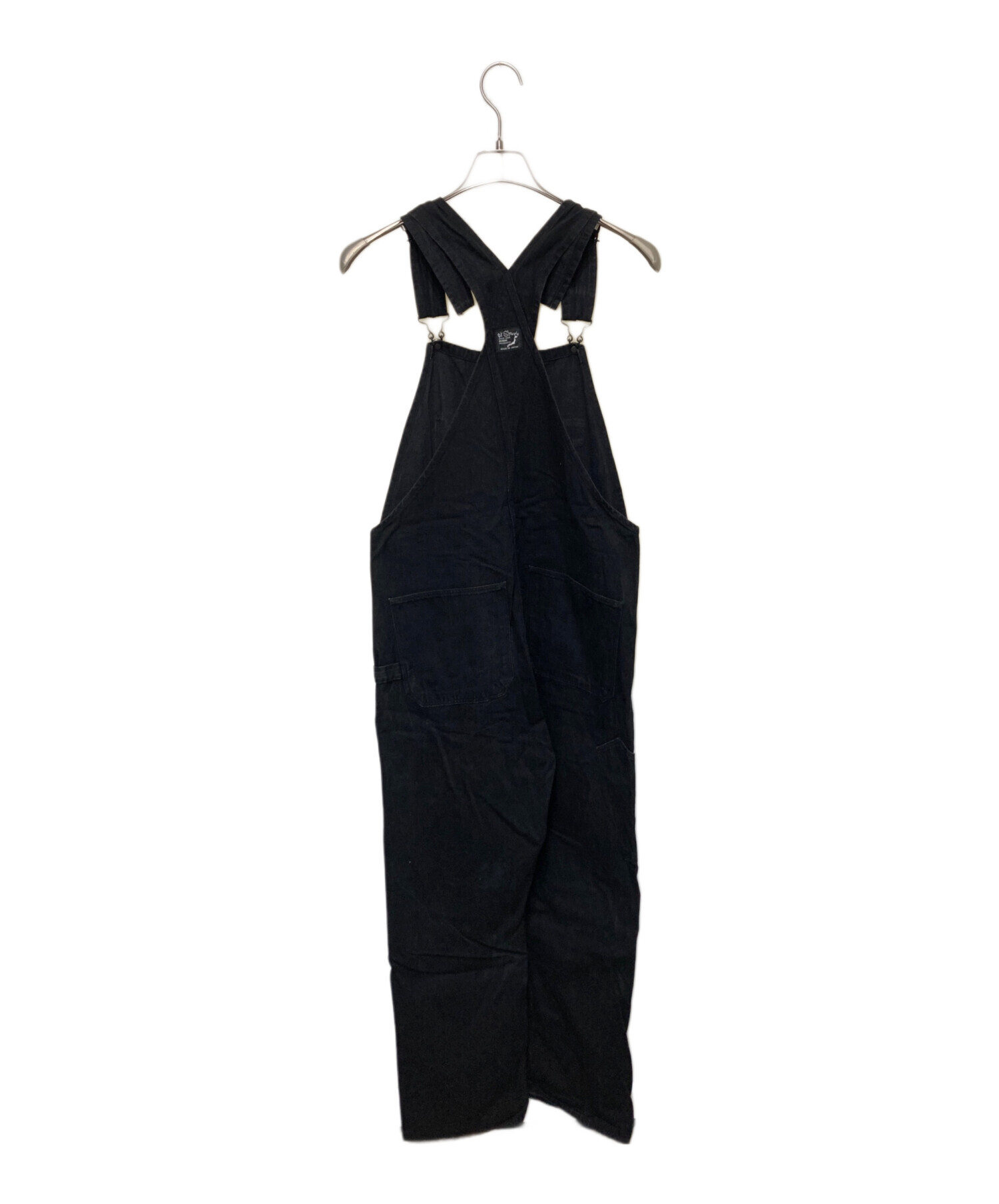 中古・古着通販】orSlow (オアスロウ) ブラックデニムオーバーオール 
