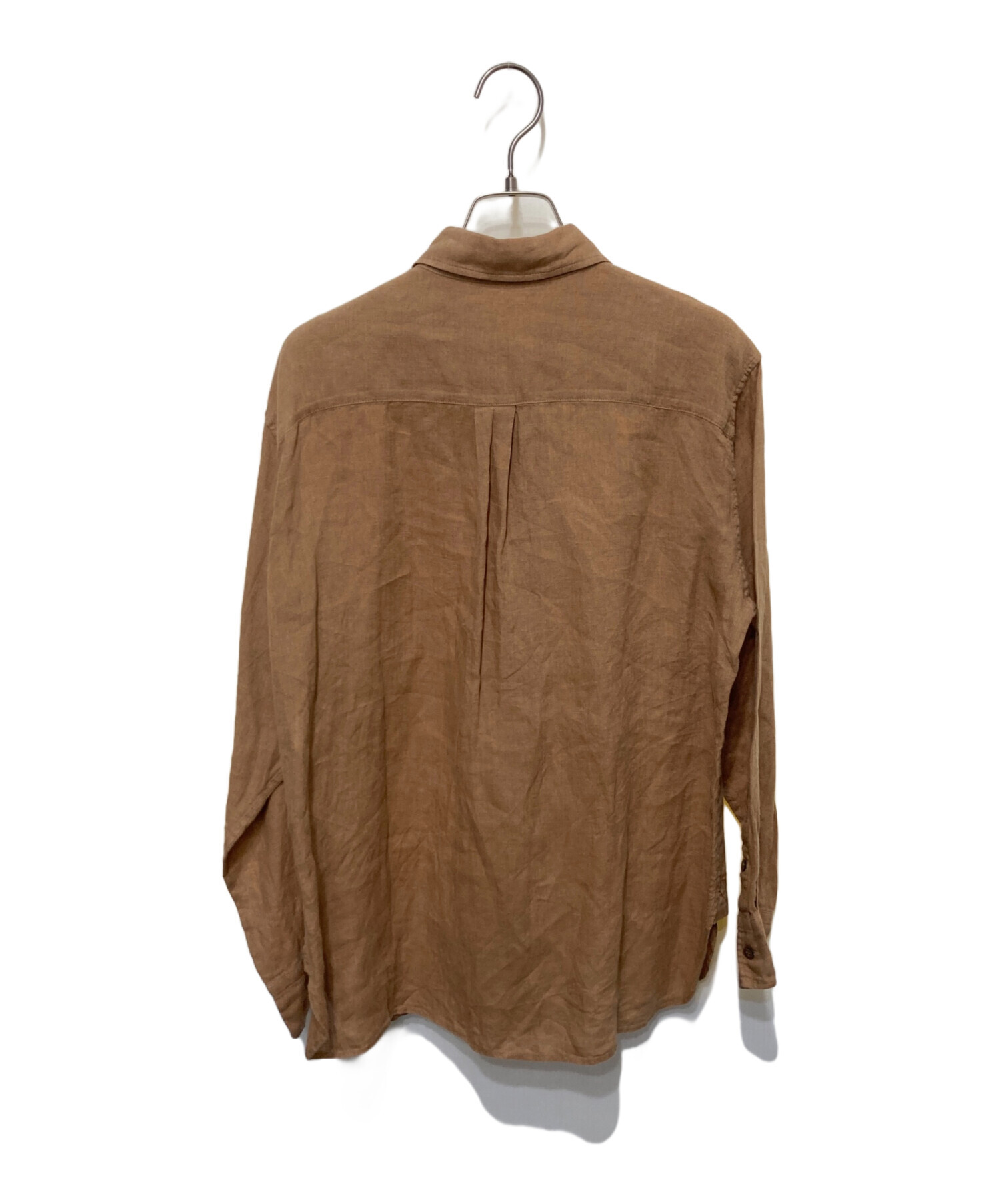 中古・古着通販】23区 (ニジュウサンク) LIBECO LINENシャツ ブラウン 