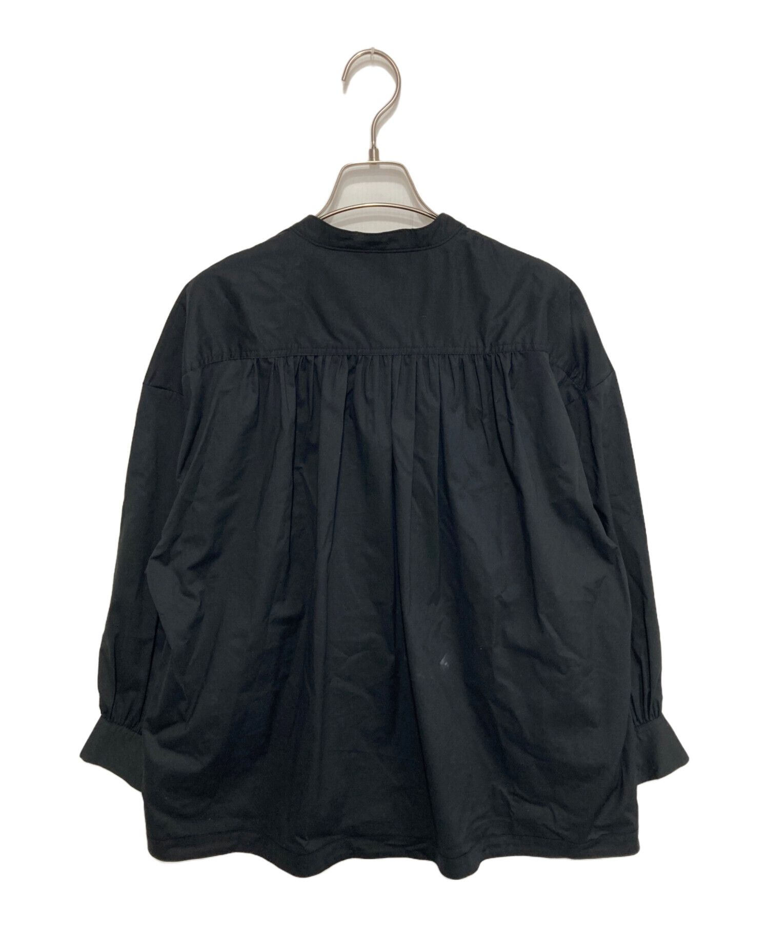 シンメ　ボリュームシャツ　コットン　黒 シンメ ボリュームシャツ コットン 黒 ボリュームシャツ ブラック