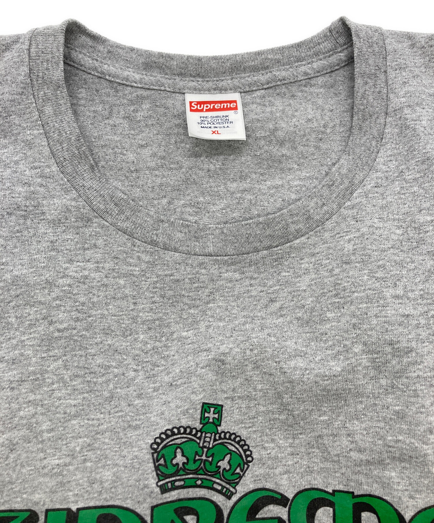 中古・古着通販】SUPREME (シュプリーム) クラウン Tee グレー サイズ 