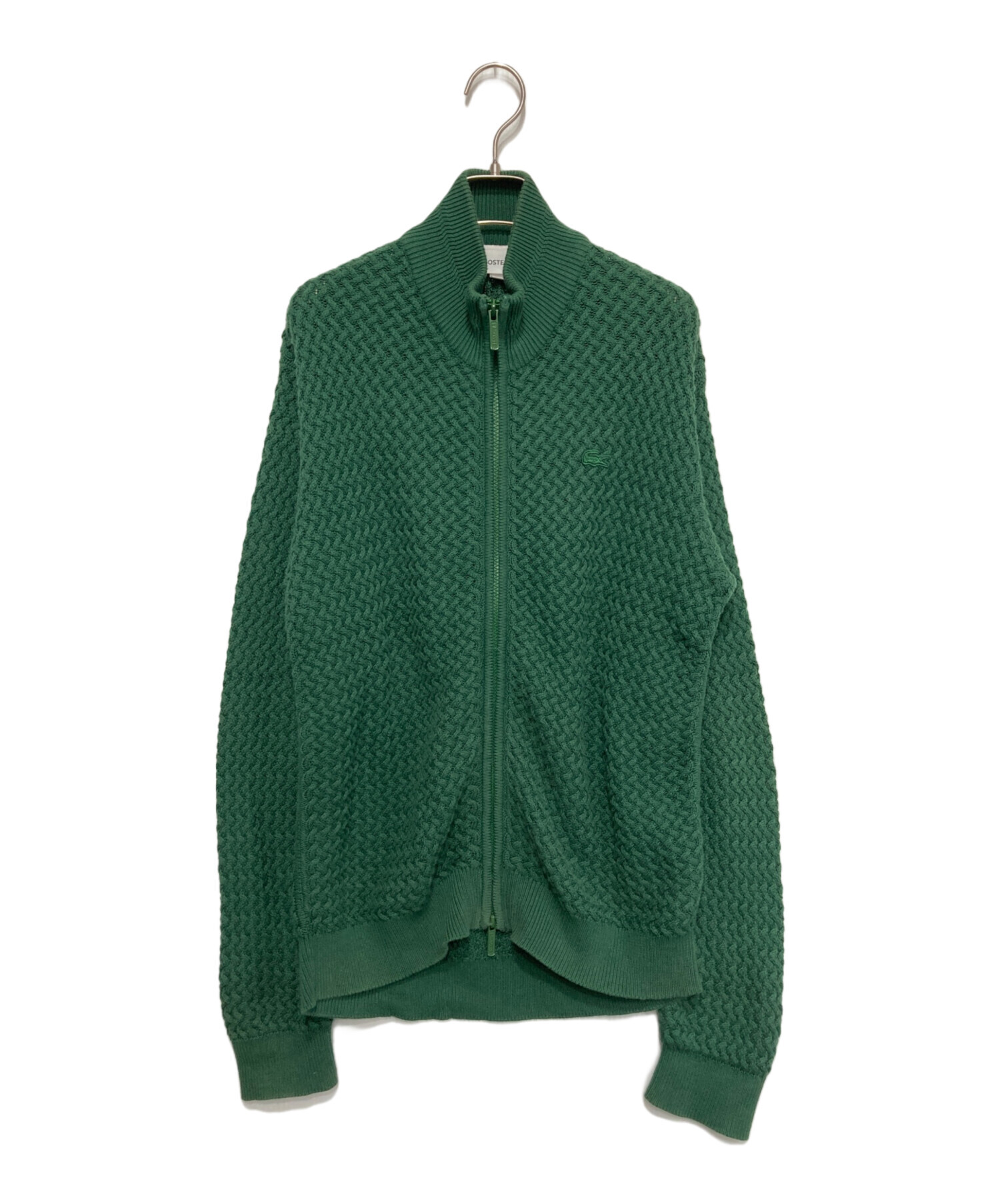 中古・古着通販】LACOSTE (ラコステ) バスケットニットジップアップ 