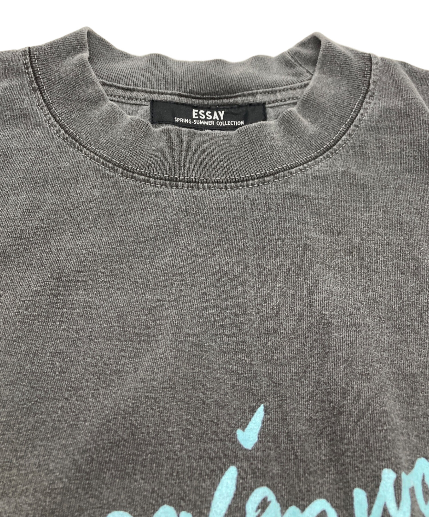 中古・古着通販】ESSAY (エッセイ) ピグメント ドロップショルダー T 
