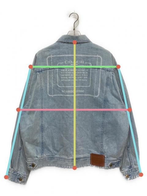 【美品】COACHI ノベルティ デニム ジャケット Lサイズ 中古・古着通販】COACH (コーチ) ノベルティ デニム ジャケット ブルー