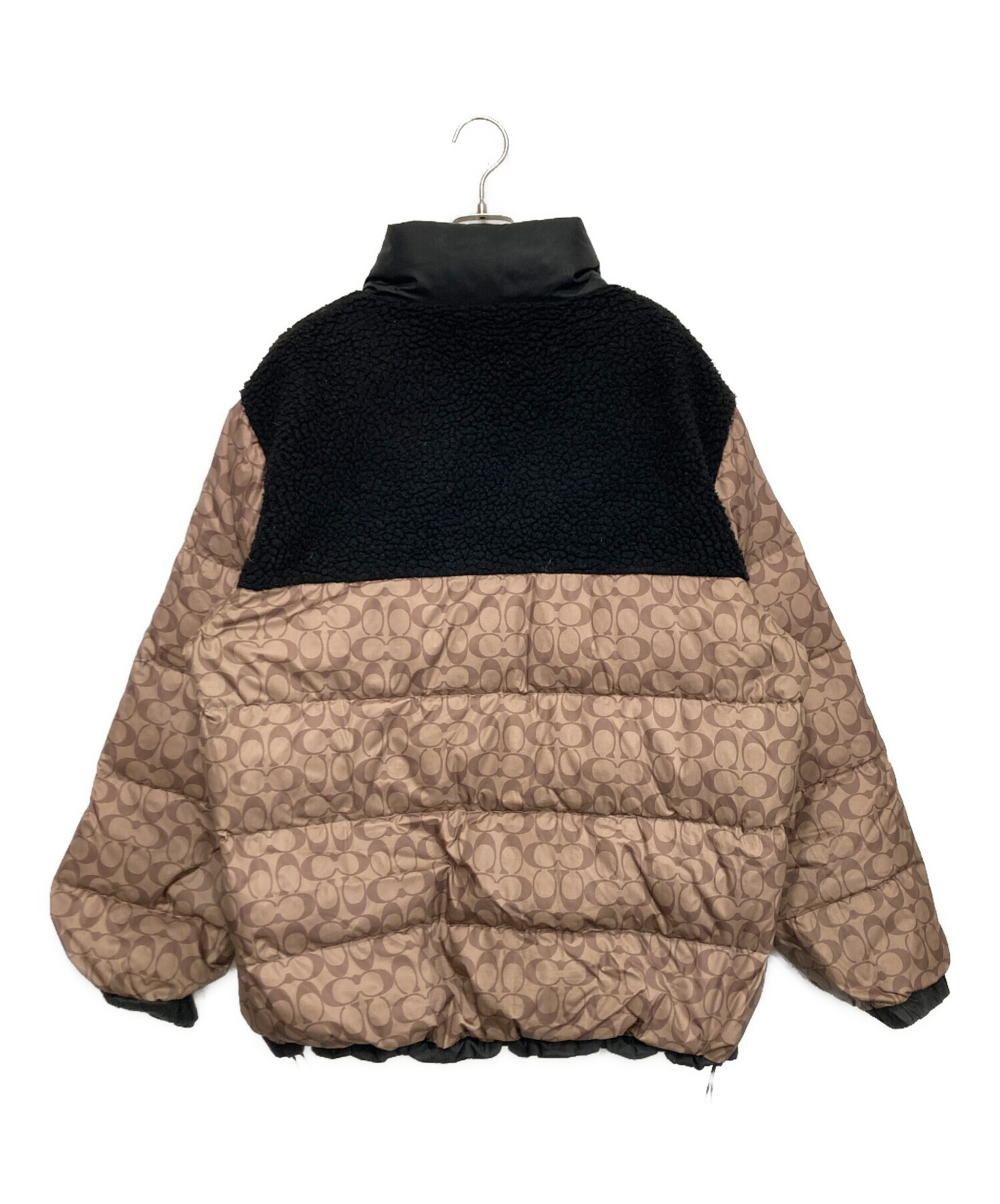 美品COACH チェック柄 ダウンジャケット 中古・古着通販】COACH (コーチ) リバーシブル シェルパ シグネチャー