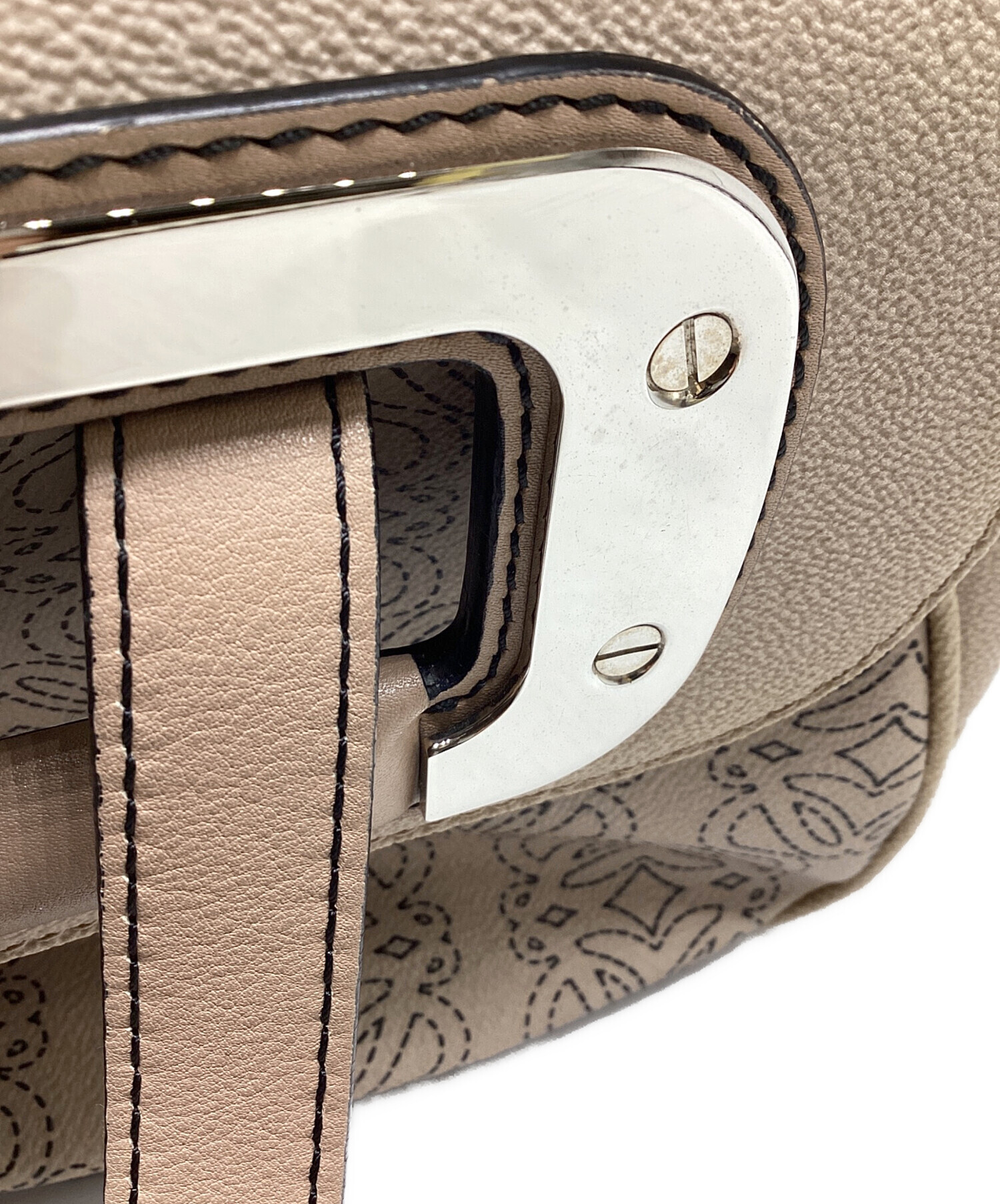 中古・古着通販】LOEWE (ロエベ) アナグラムショルダーバッグ ベージュ