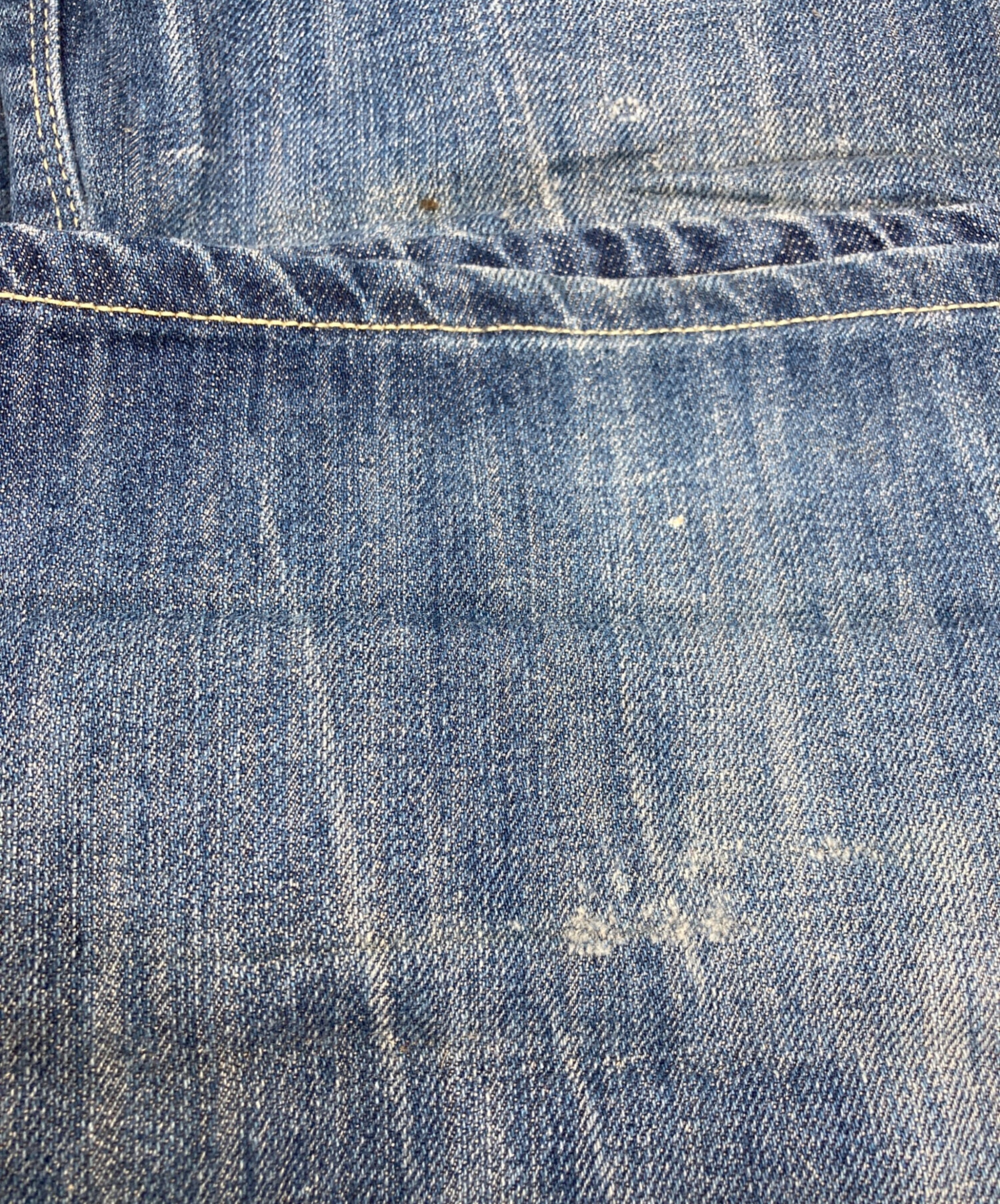 中古・古着通販】EVISU (エヴィス) 黄カモメプリントデニムパンツ 