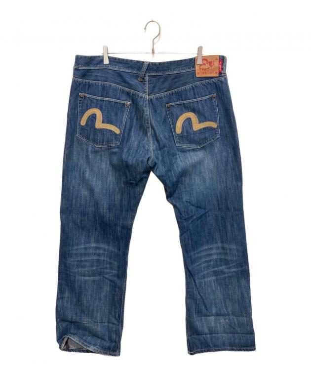 中古・古着通販】EVISU (エヴィス) 黄カモメプリントデニムパンツ 