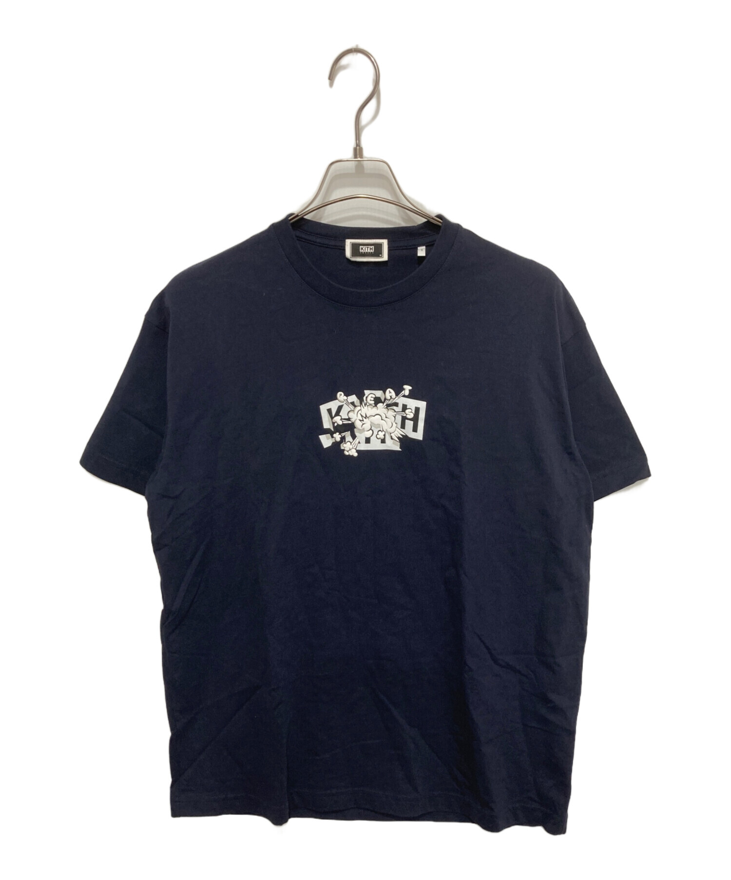 中古・古着通販】KITH (キス) TREATSプリントTシャツ ネイビー サイズ 